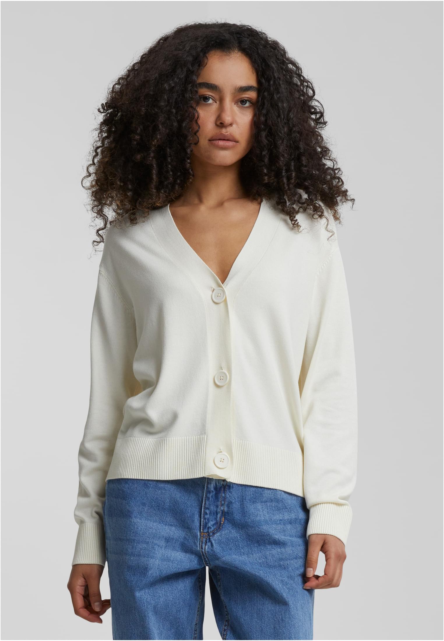 Urban Classics Cardigan Knitted whitesand
