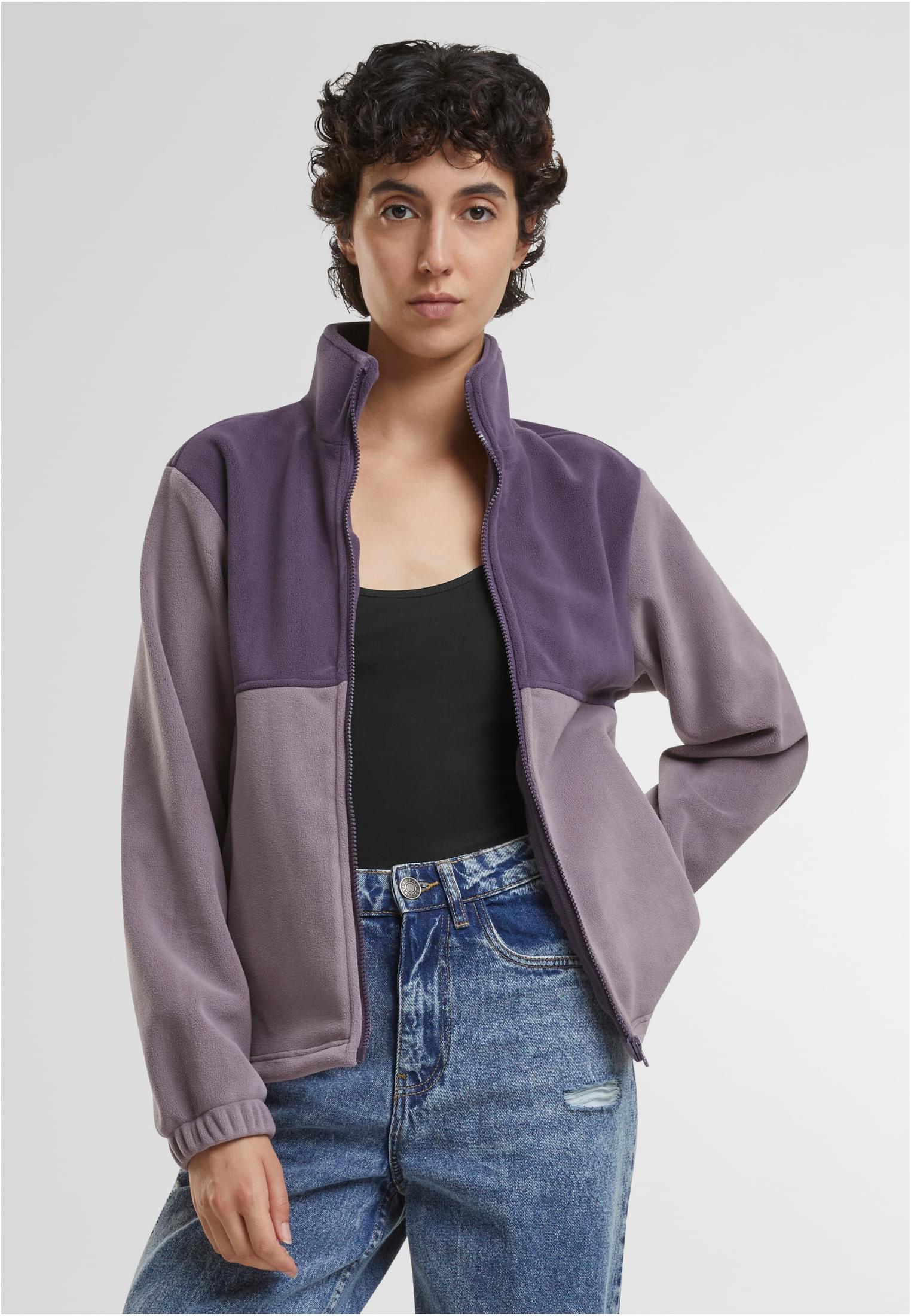 UC Ladies Giacca Double Polarfleece purplenight/fadedpurple