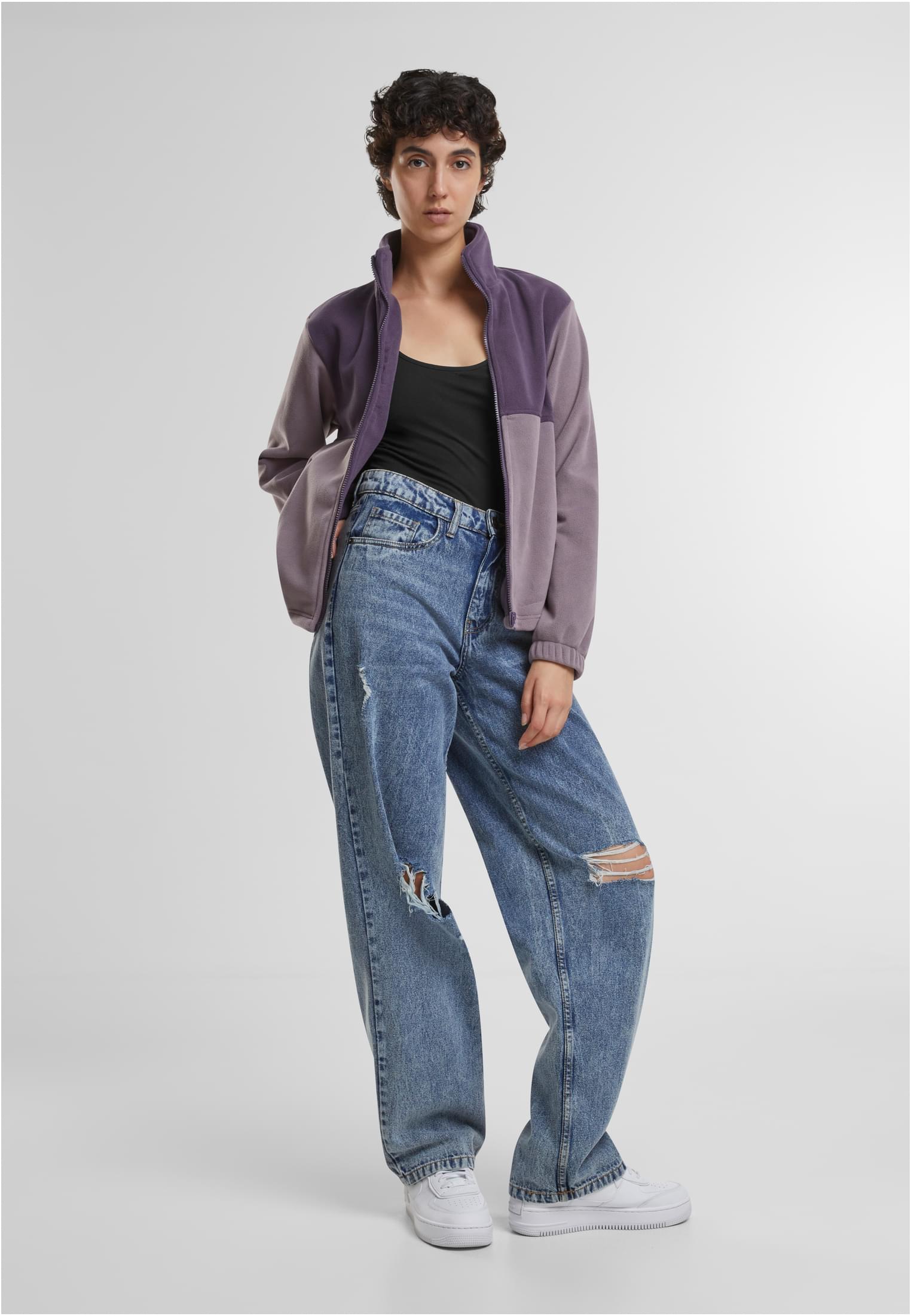 UC Ladies Giacca Double Polarfleece purplenight/fadedpurple