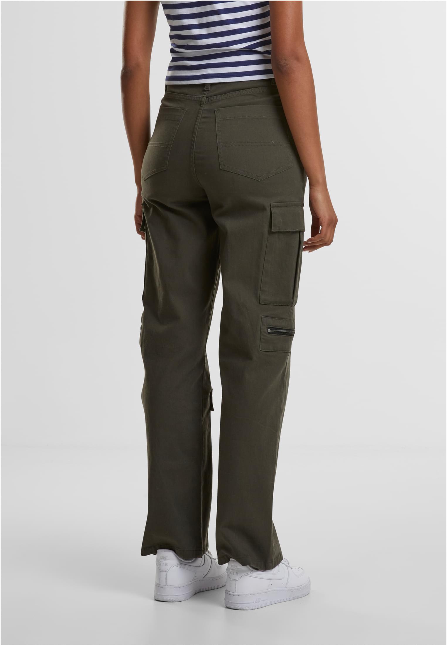 UC Ladies Pantaloni Loose Utility Stretch Twill blackolive