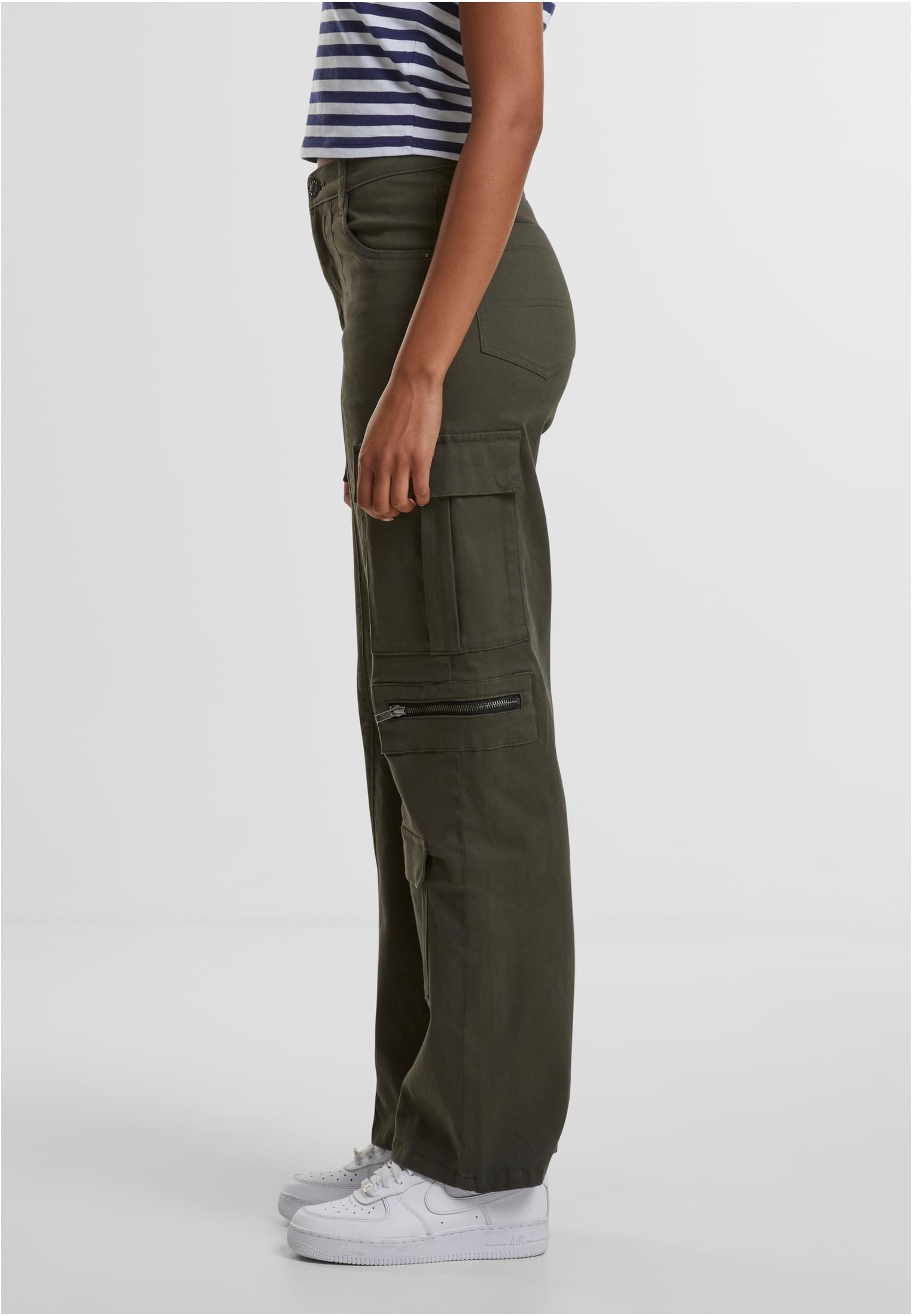 UC Ladies Pantaloni Loose Utility Stretch Twill blackolive