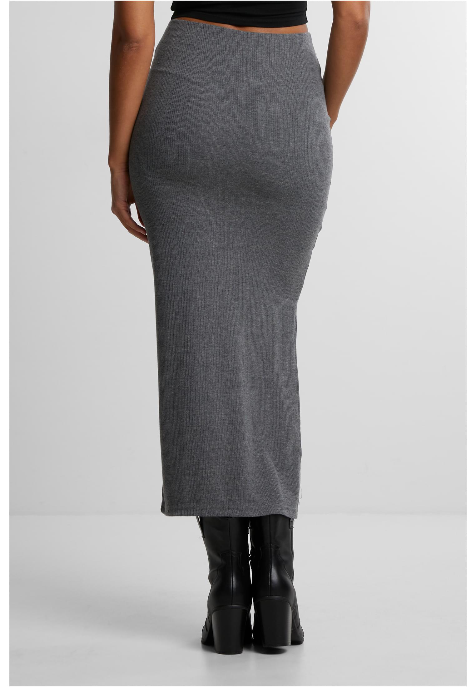 Urban Classics Gonna Rib High Slit darkgreymelange