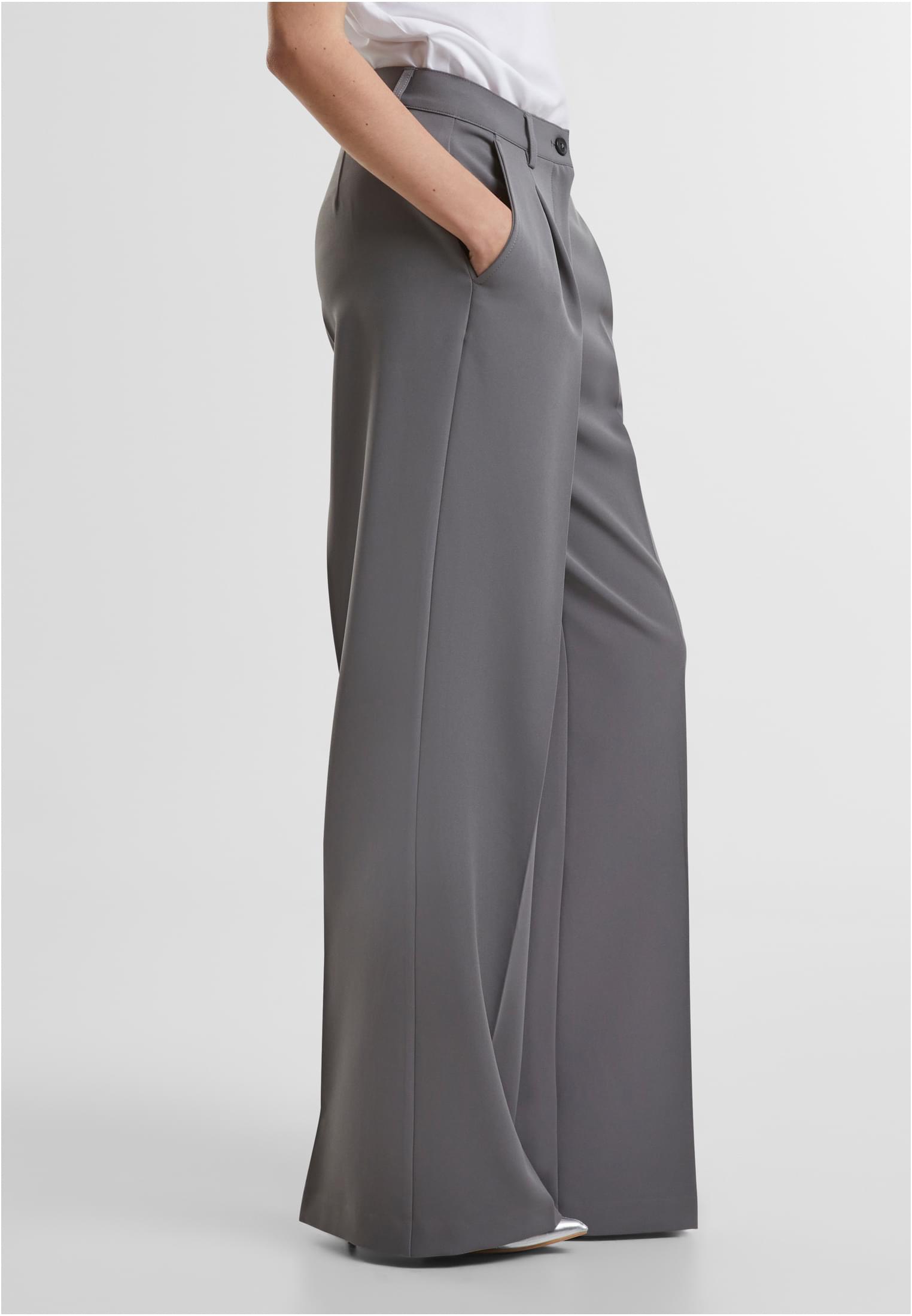Urban Classics Pantaloni Wide Leg cloudgrey
