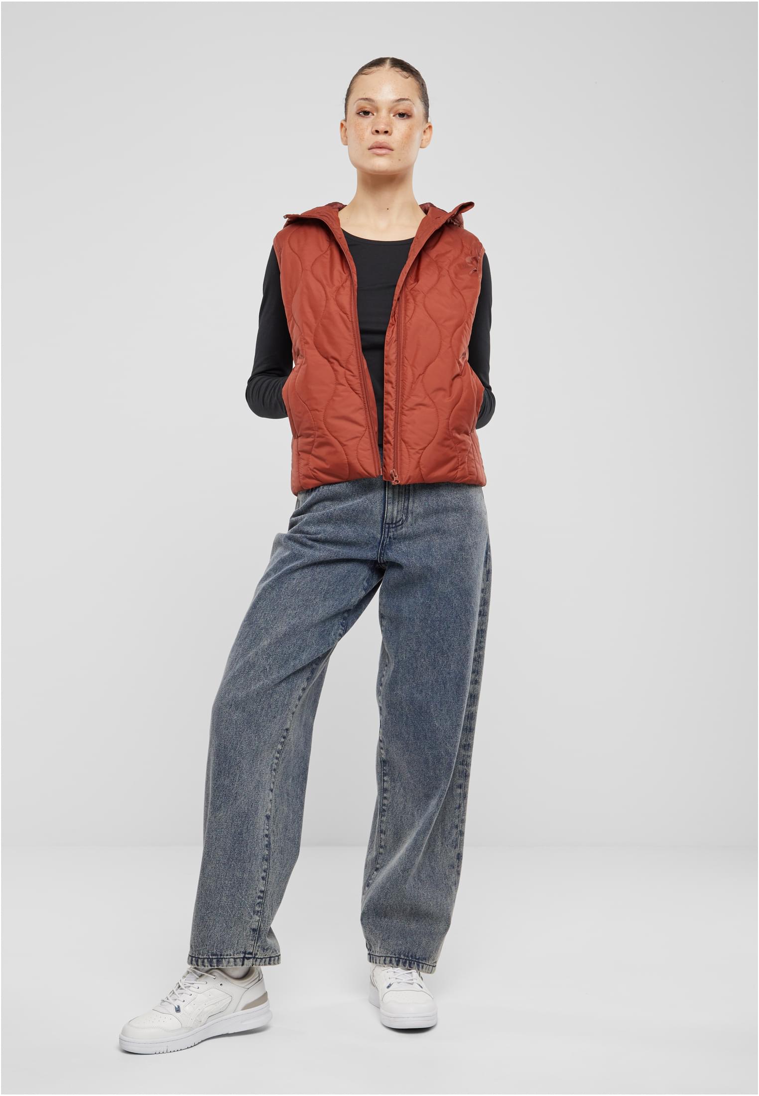 Urban Classics Gilet Super Light darkrust
