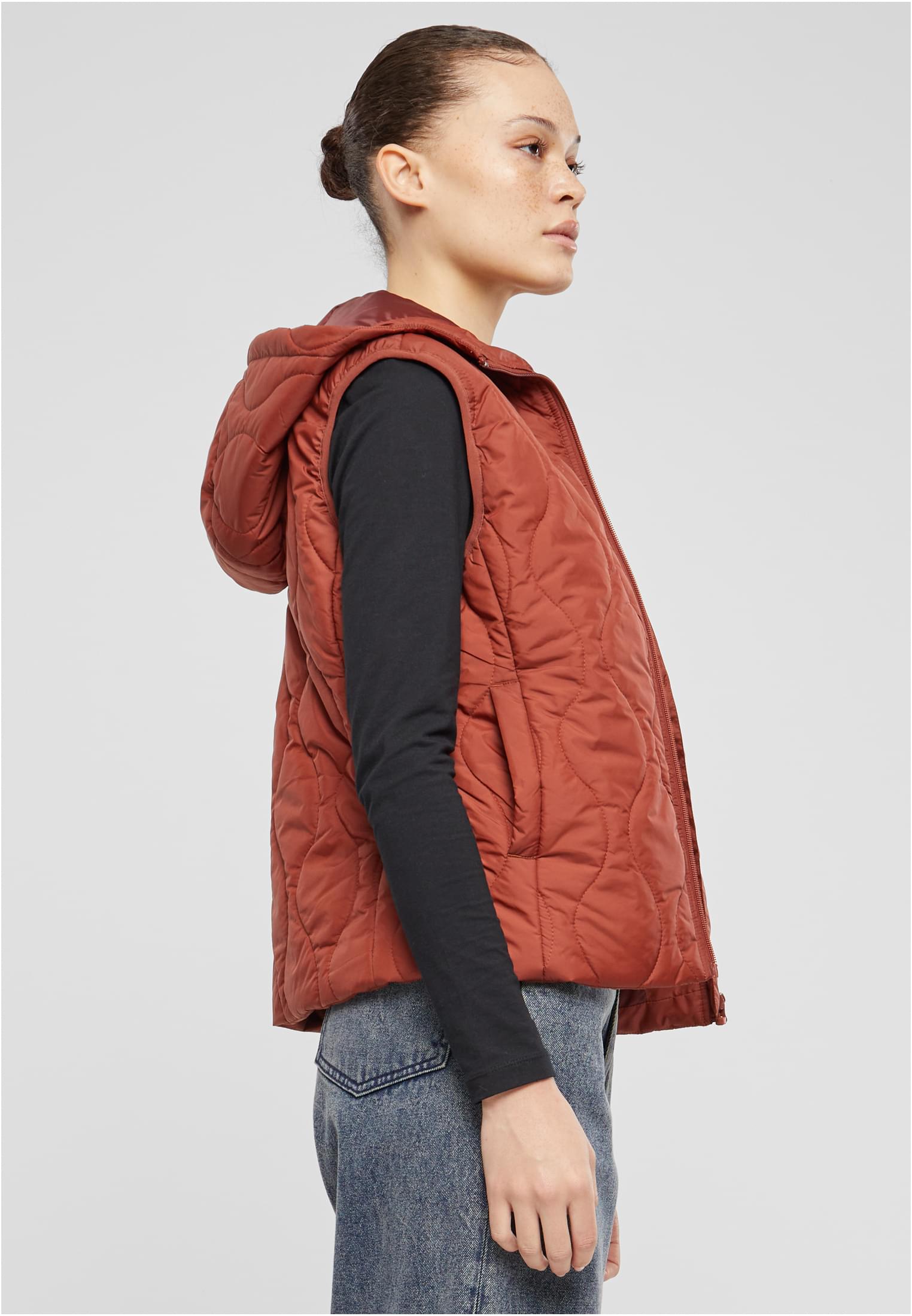 Urban Classics Gilet Super Light darkrust
