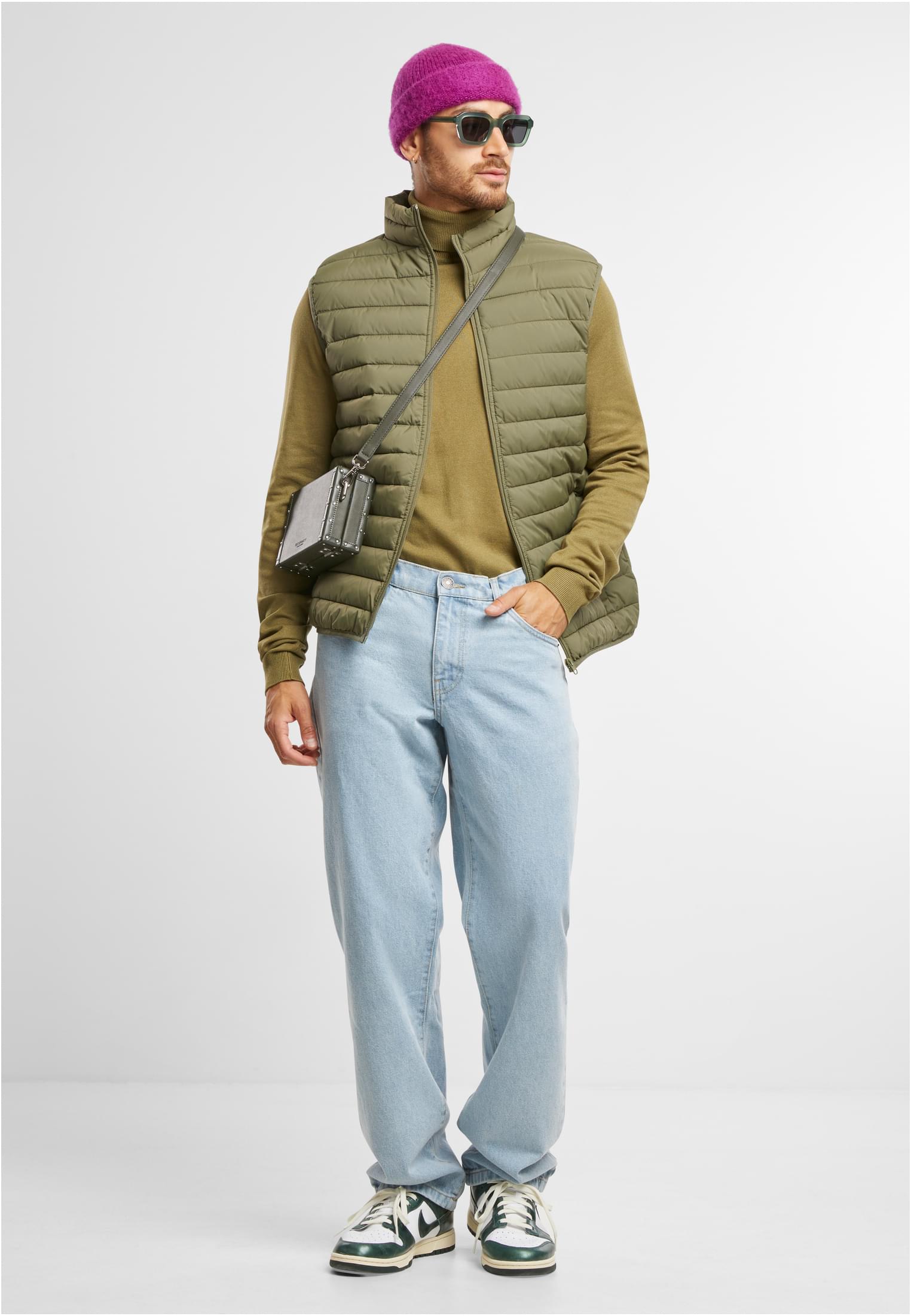 UC Men Gilet Basic Light Weight darkolive