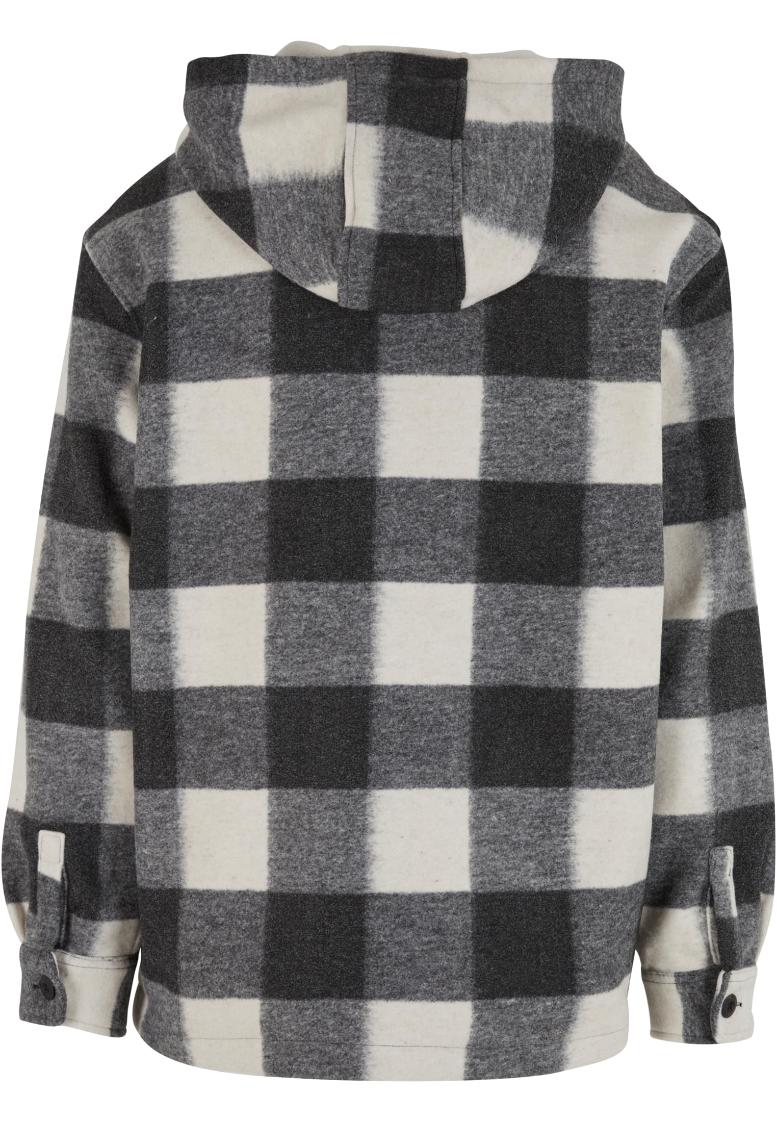 UC Men Giacca Big Check With Hood whitesand/black