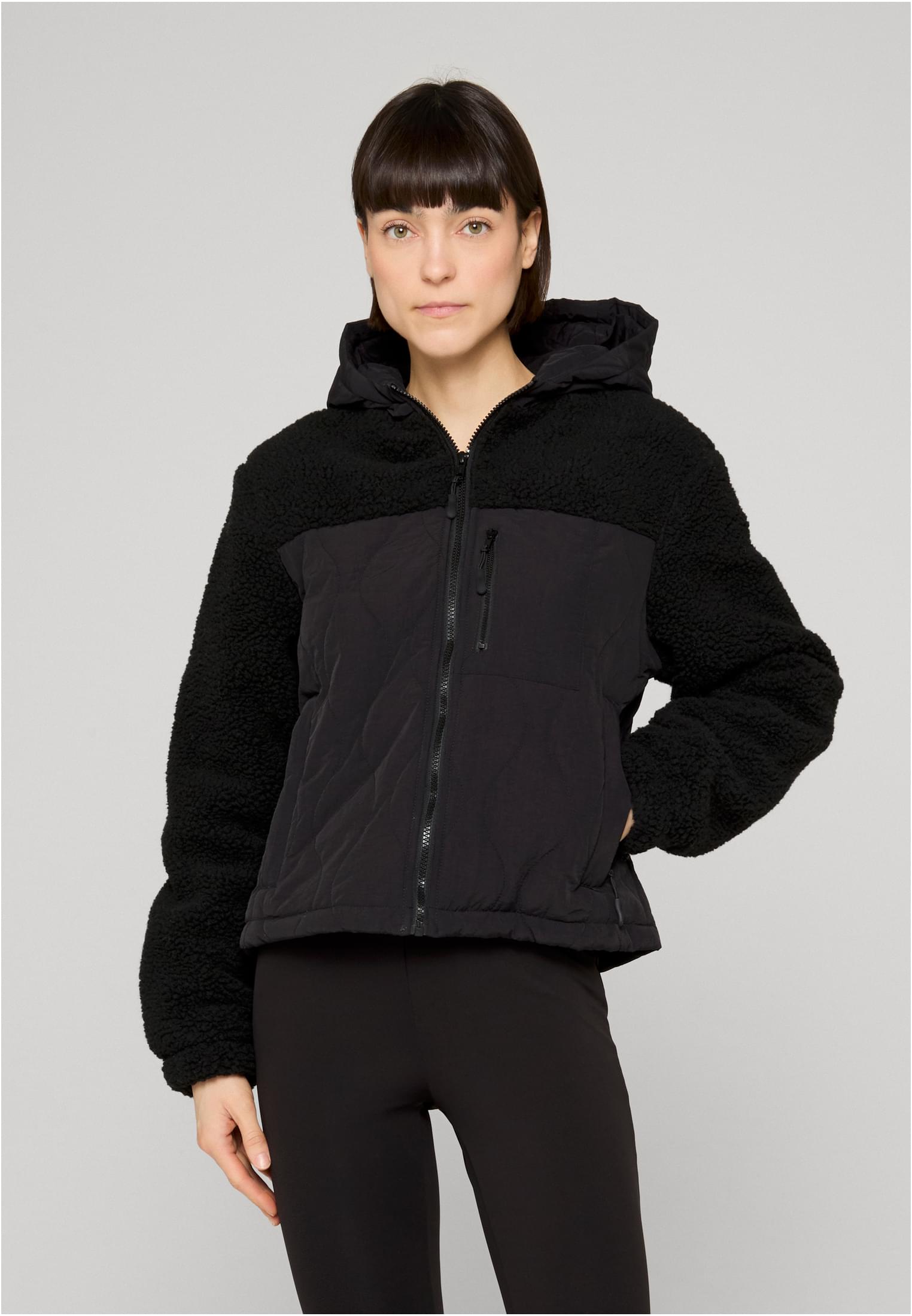 Urban Classics Giacca Sherpa Crinkle Nylon Mix