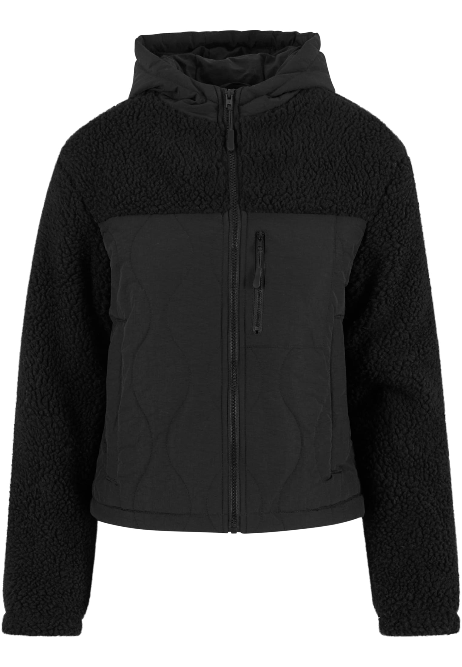 Urban Classics Giacca Sherpa Crinkle Nylon Mix