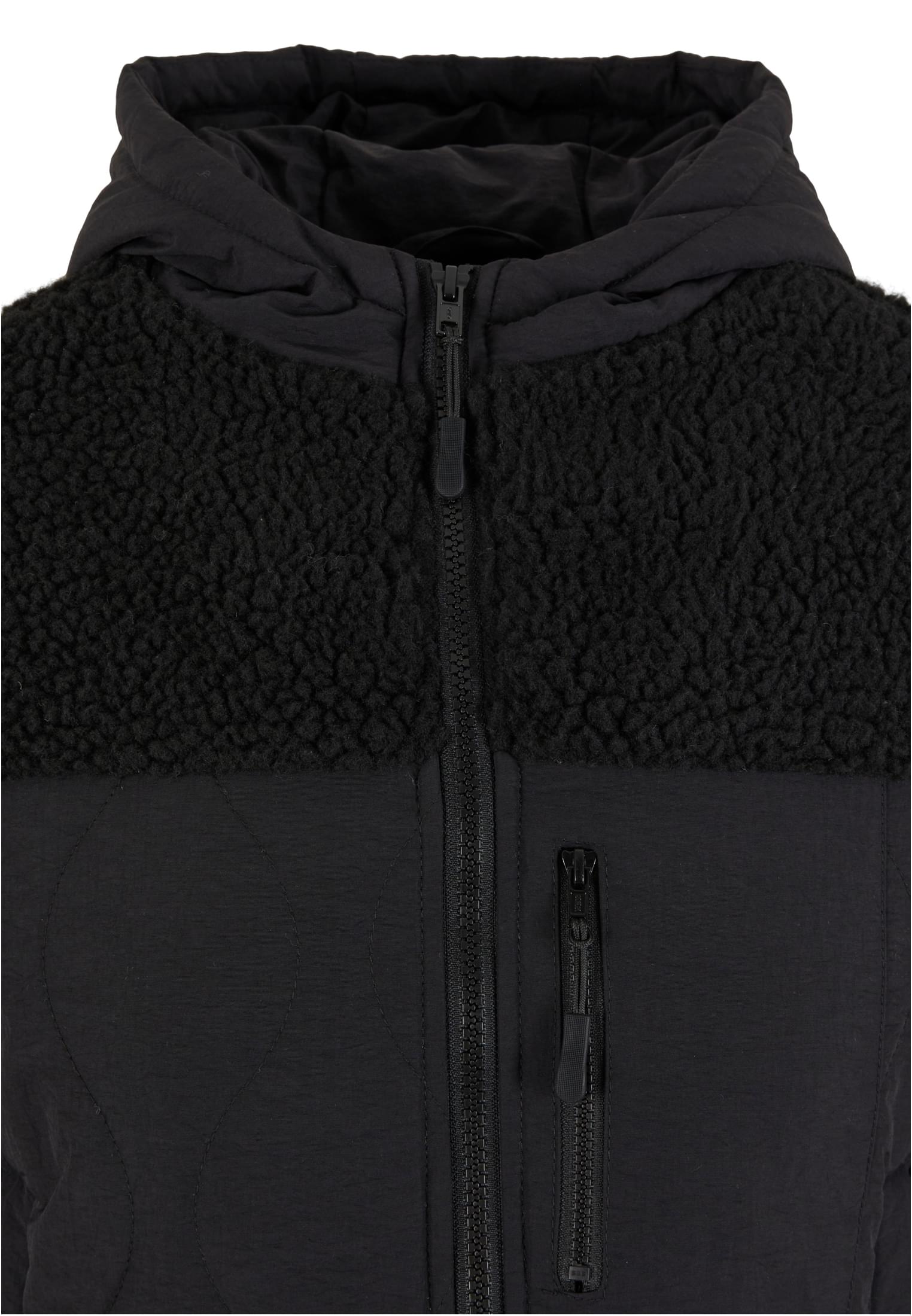 Urban Classics Giacca Sherpa Crinkle Nylon Mix