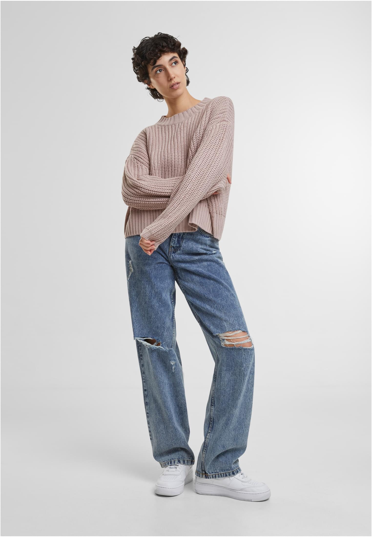 UC Ladies Maglione Wide Basic Oversized duskrose