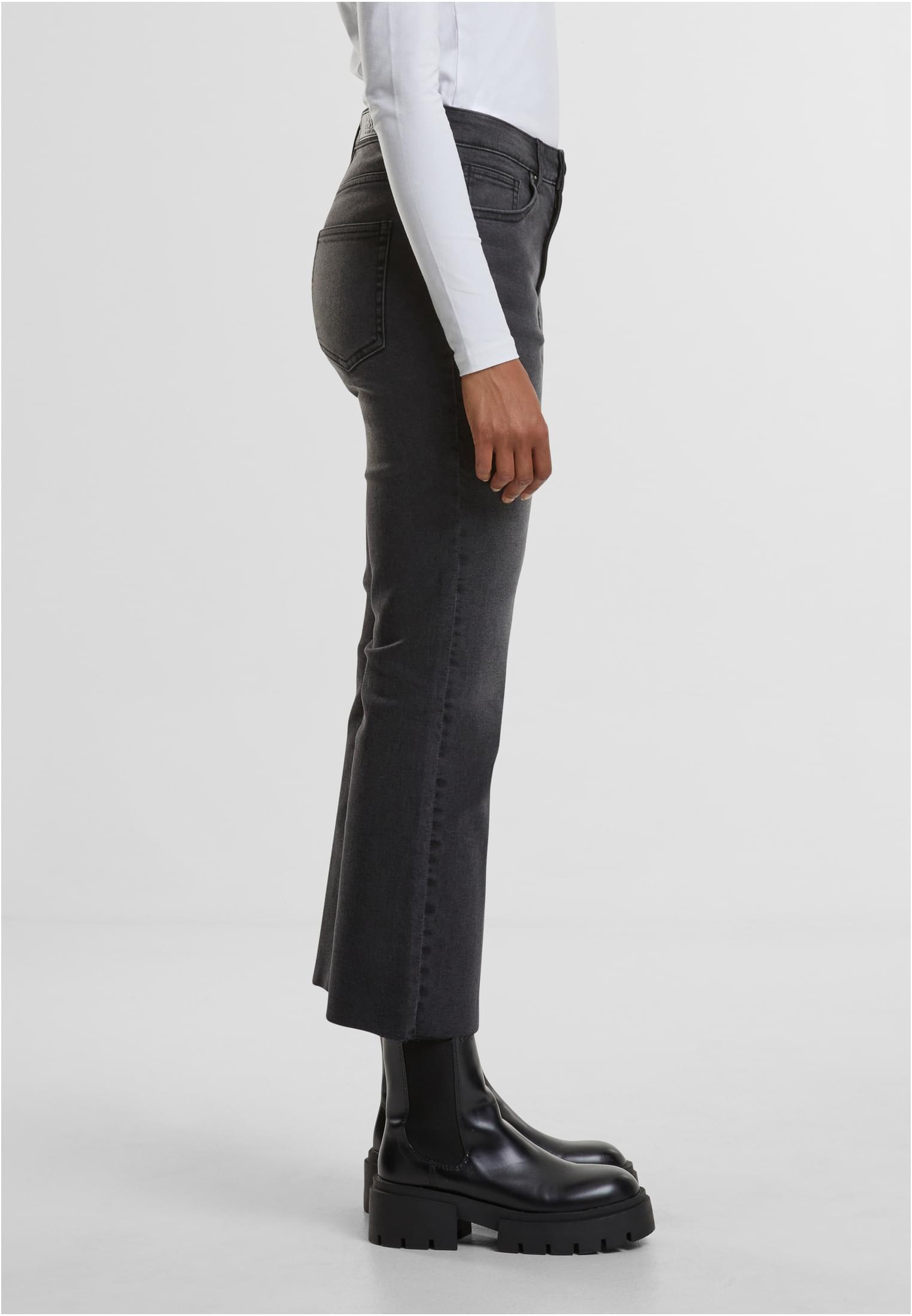 Urban Classics Pantaloni Cropped Flared washed