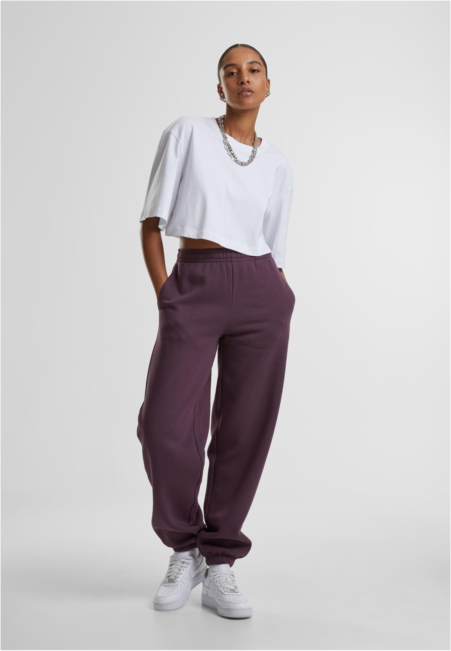 Urban Classics Pantaloni della tuta Fluffy plumpurple