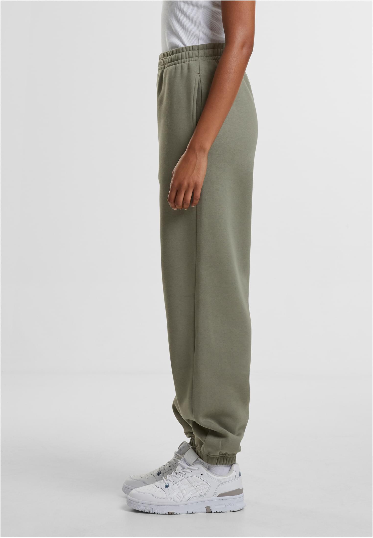UC Ladies Pantaloni della tuta Fluffy paleolive