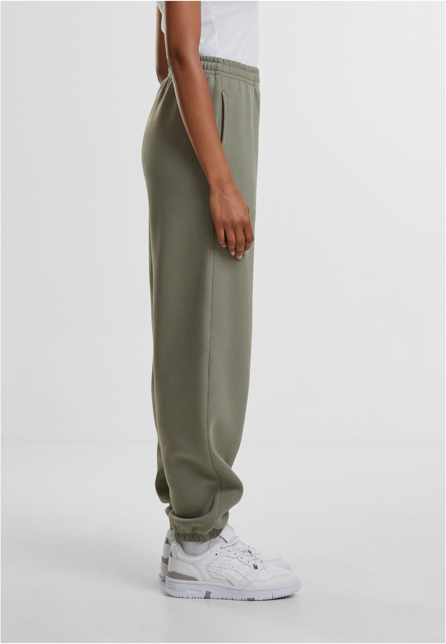 UC Ladies Pantaloni della tuta Fluffy paleolive
