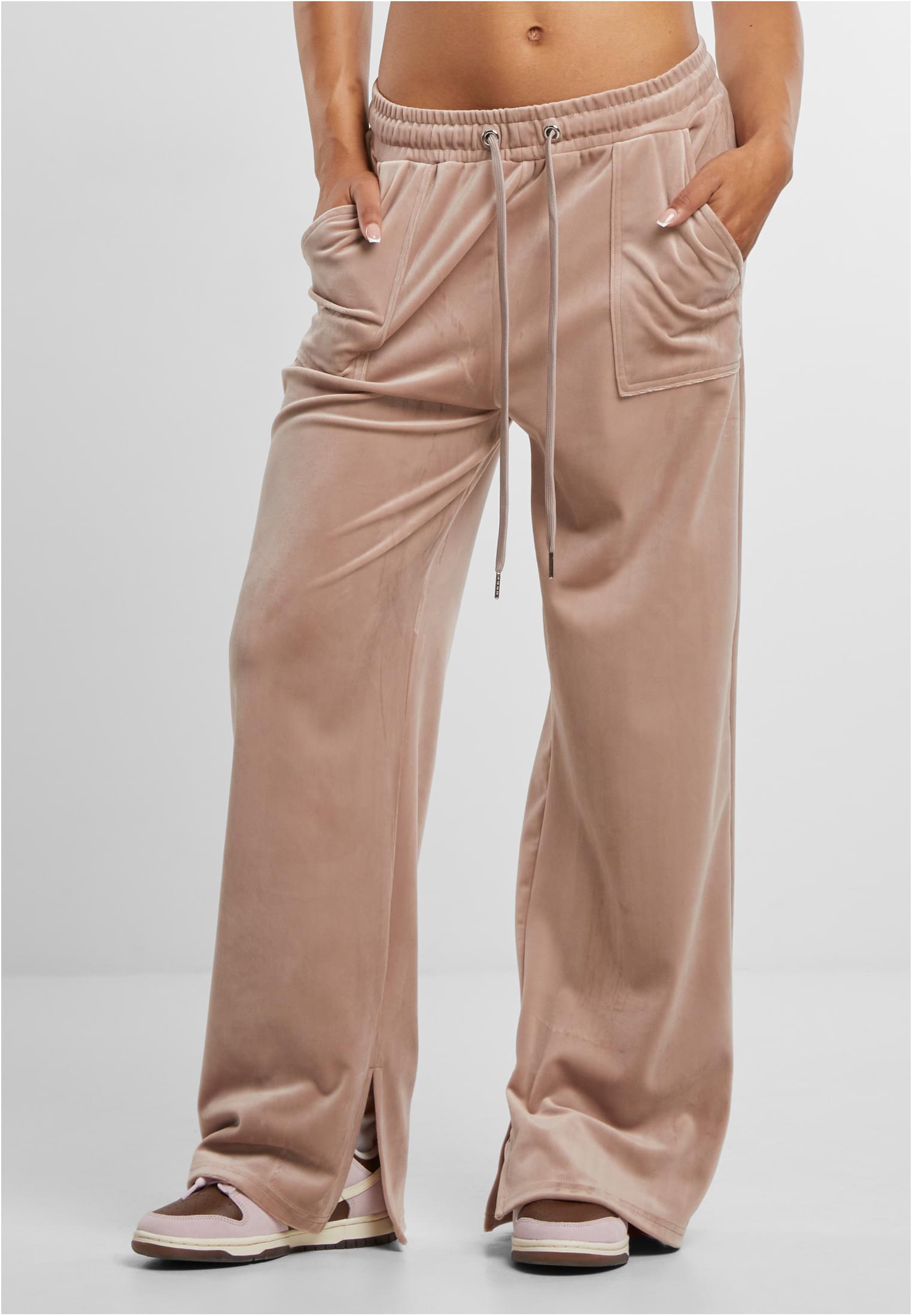Urban Classics Pantaloni della tuta Velvet duskrose