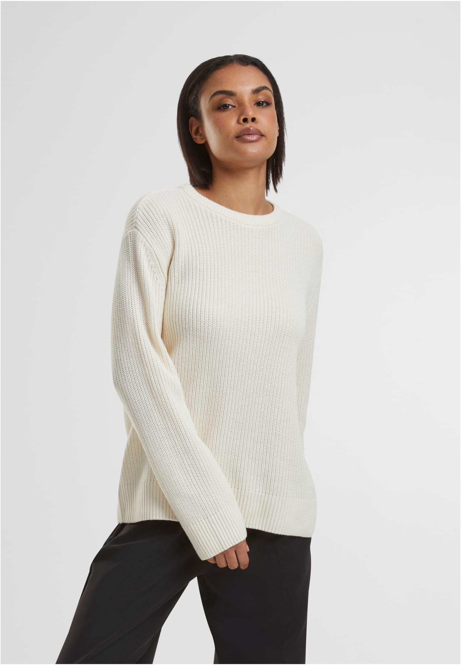 UC Ladies Maglione Rib Knit whitesand