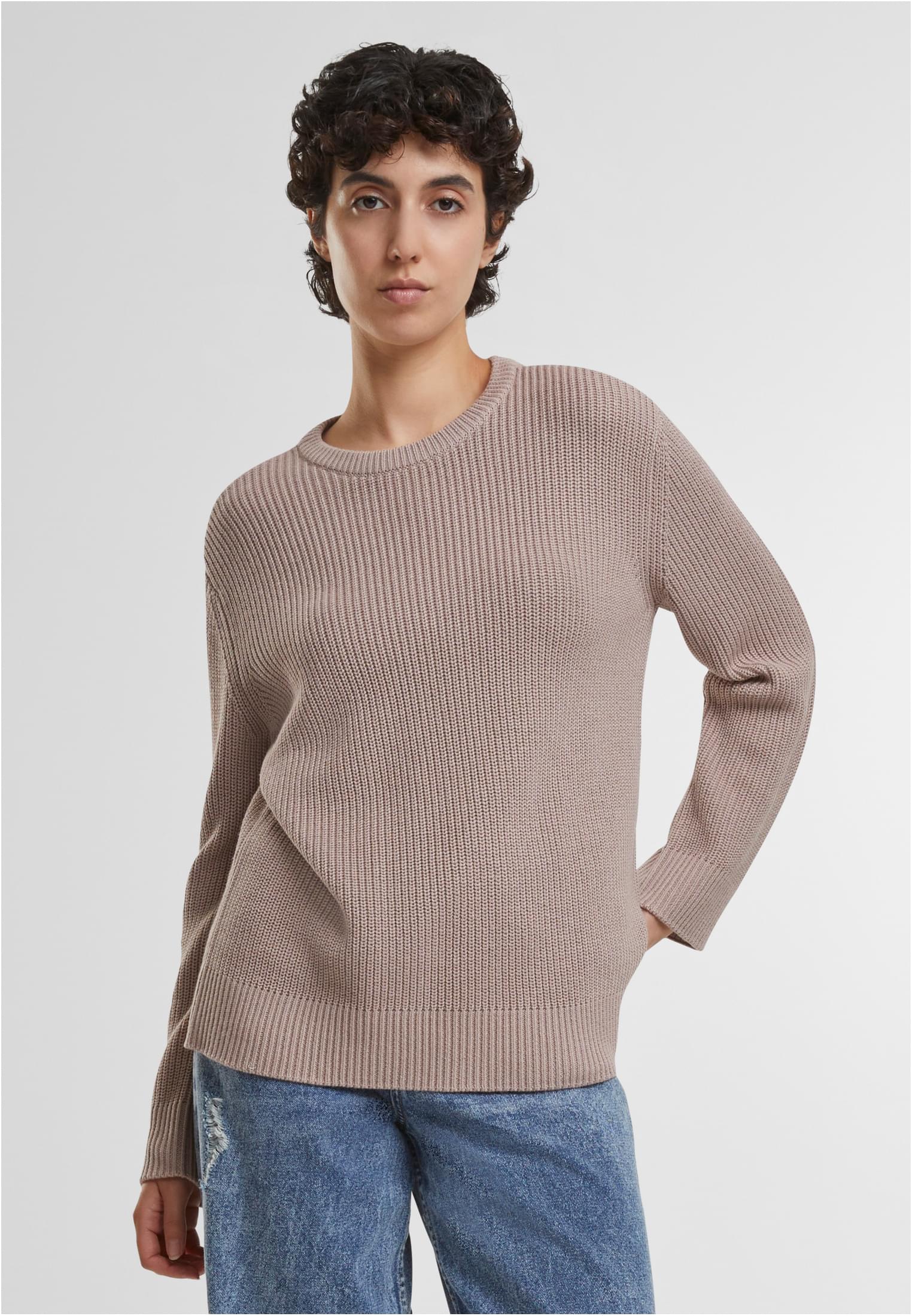 UC Ladies Maglione Rib Knit duskrose