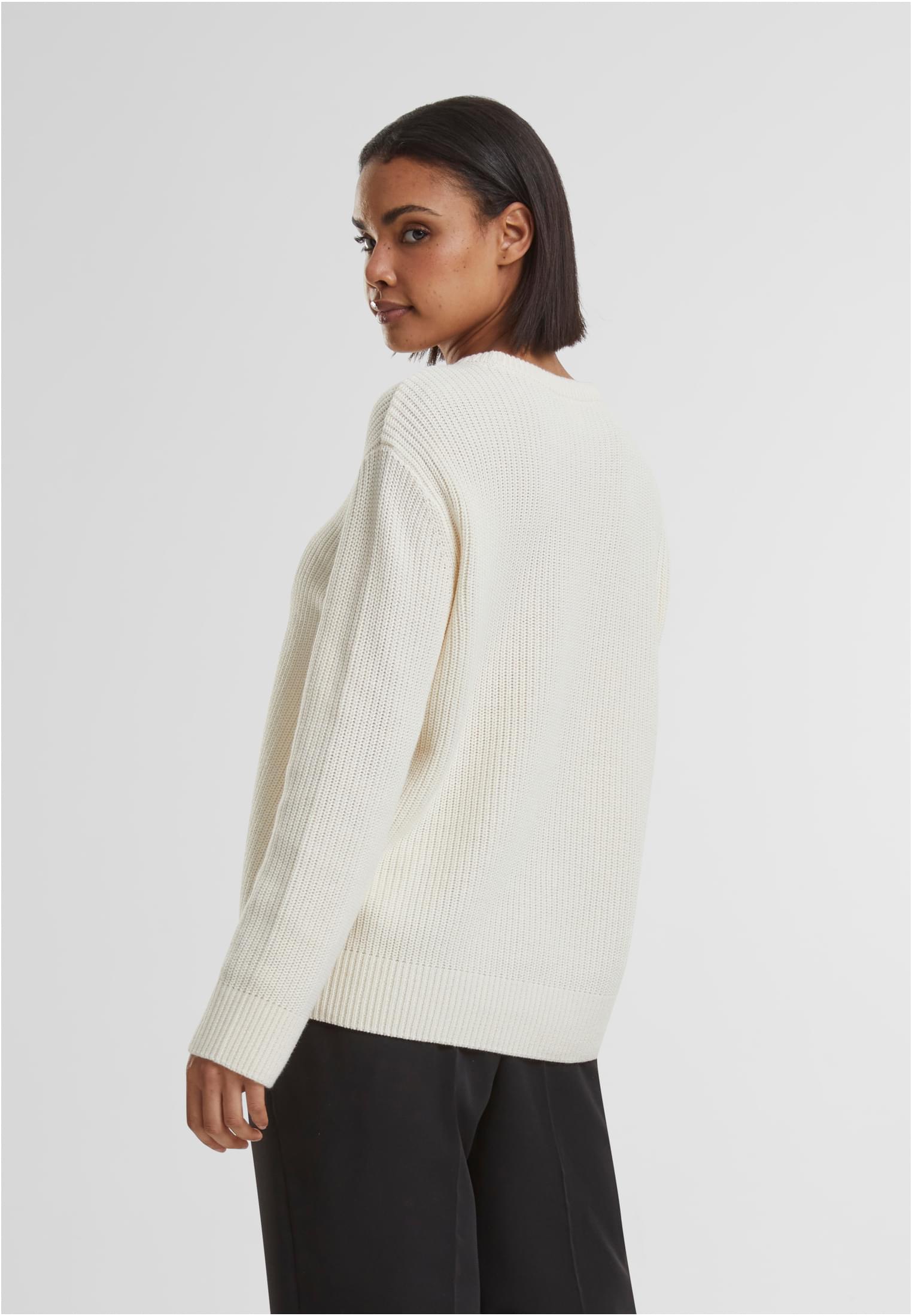 UC Ladies Maglione Rib Knit whitesand