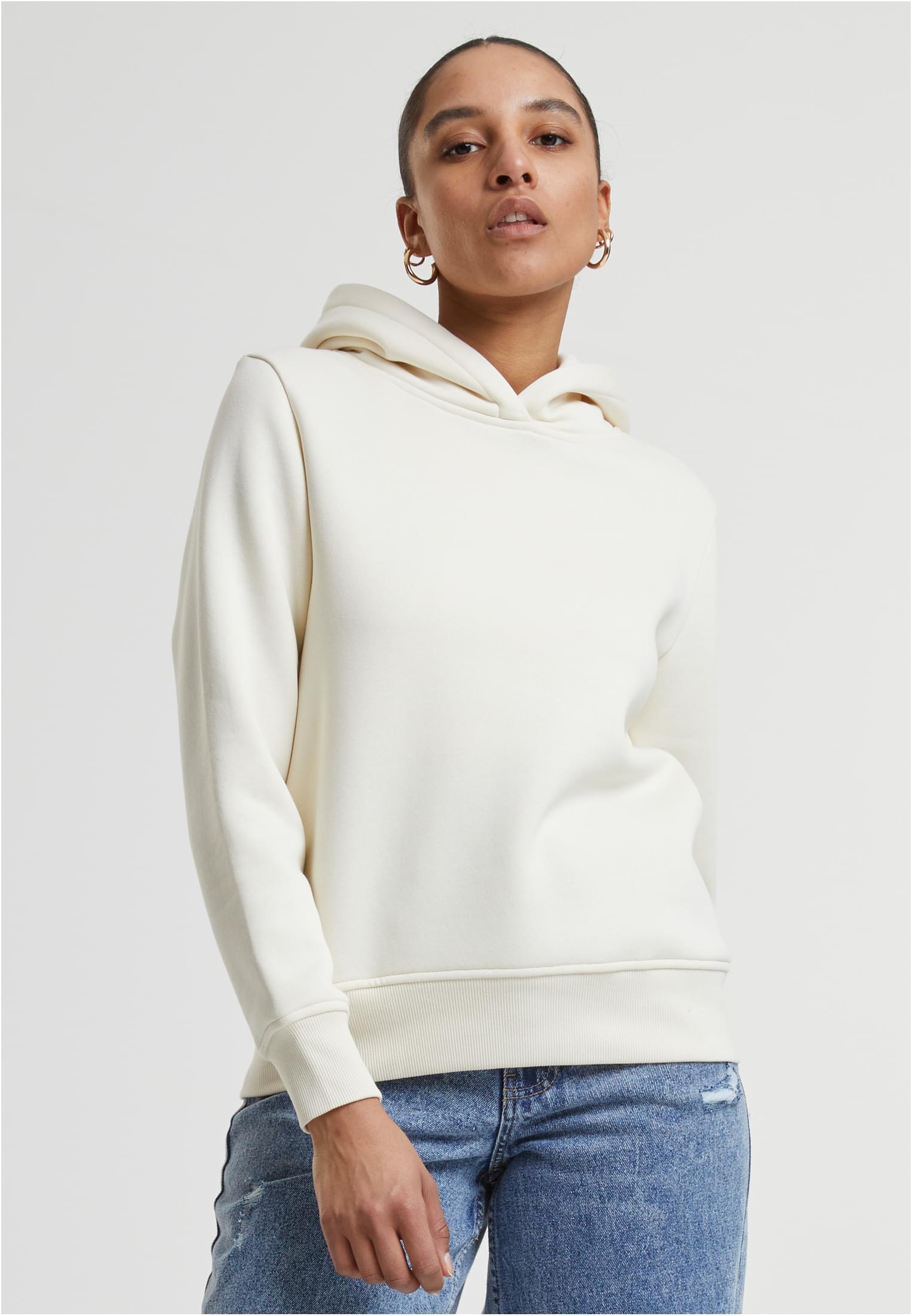 Urban Classics Felpa con cappuccio Regular whitesand