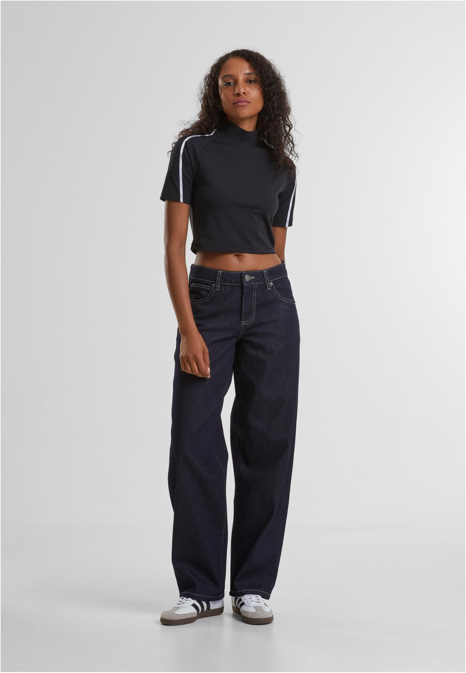 Urban Classics Jeans Mid Waist rinse washed