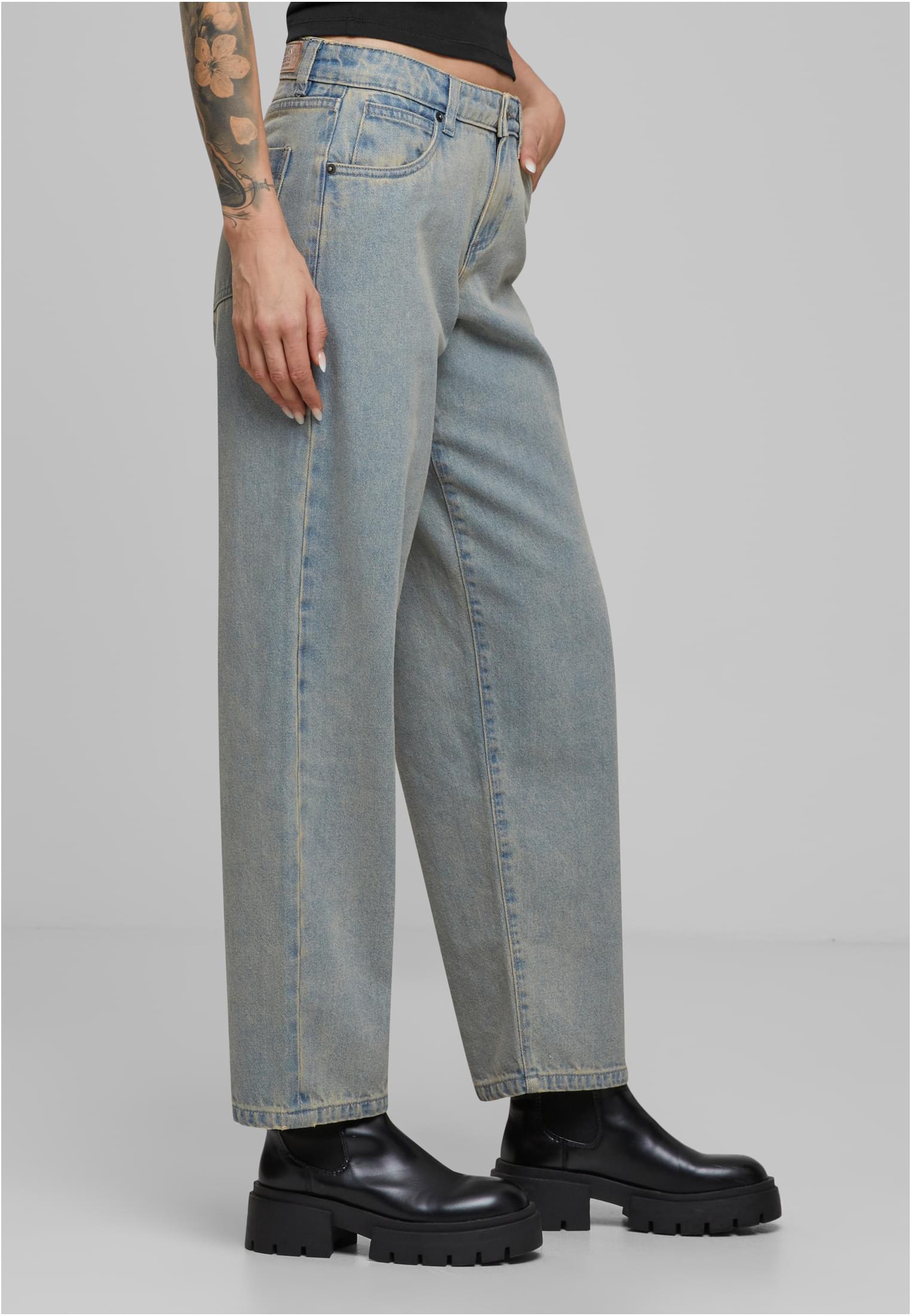 Urban Classics Jeans Mid Waist new dirty washed