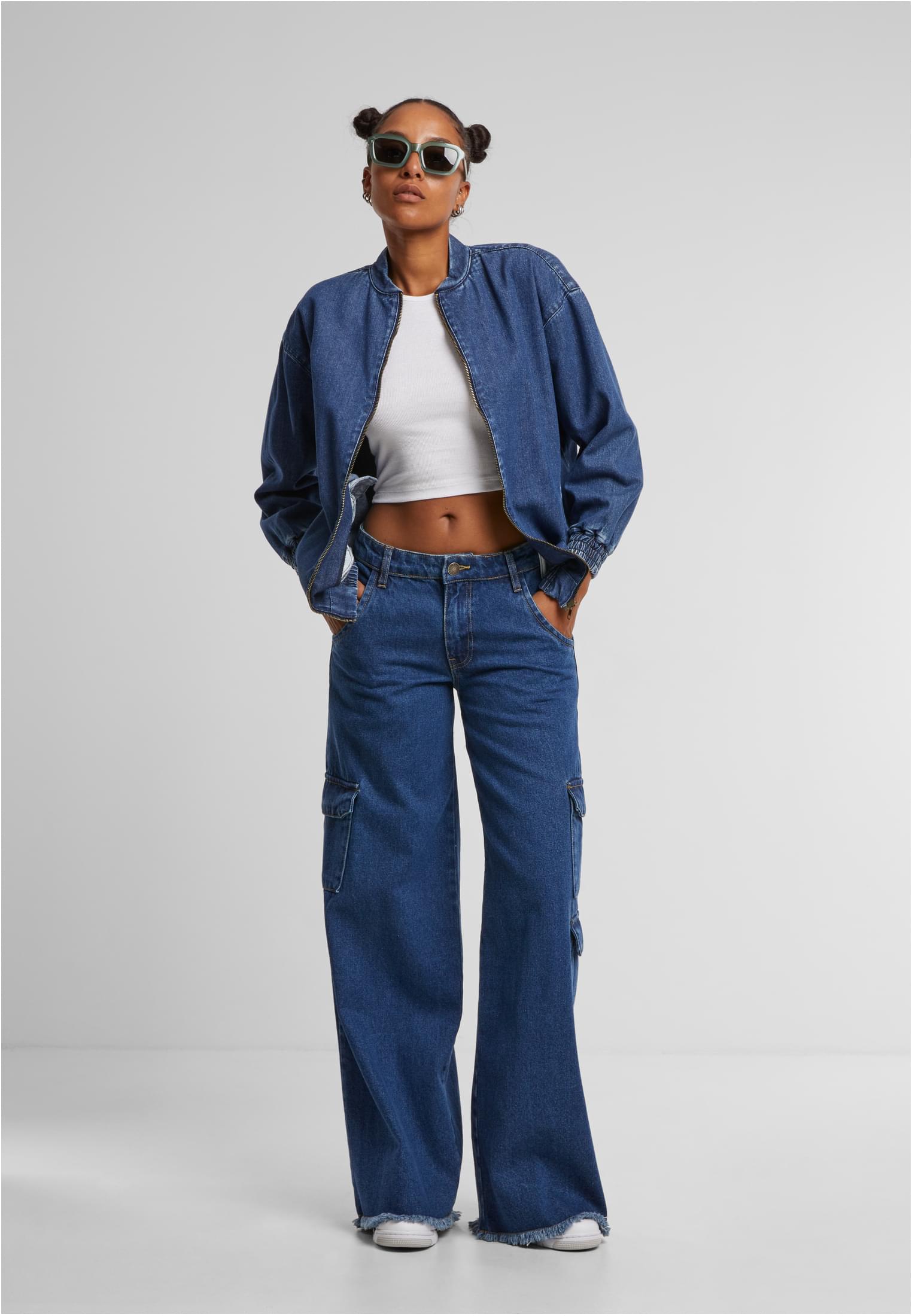 Urban Classics Giacca Oversized Skater mid washed