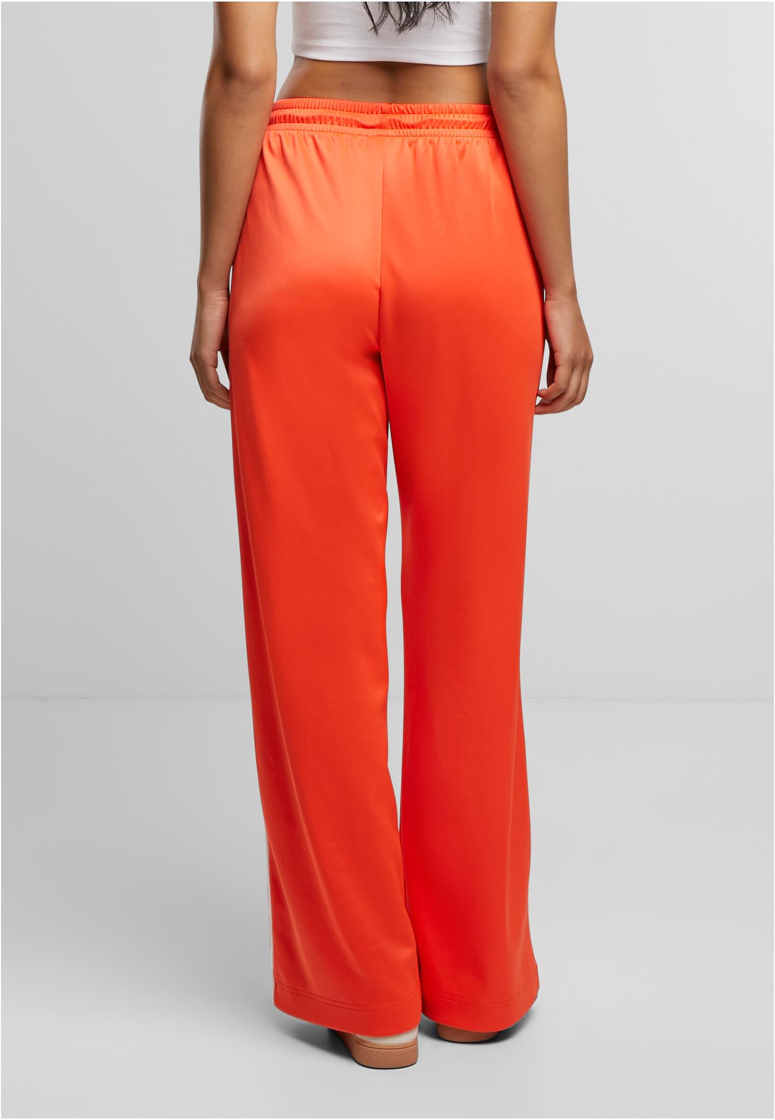 Urban Classics Pantaloni Wide Leg Track signalred