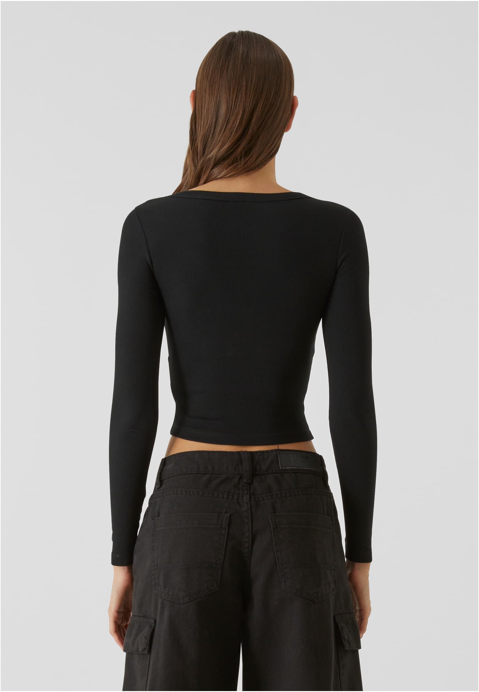 UC Ladies Maglia Rib Wide Neck Longsleeve