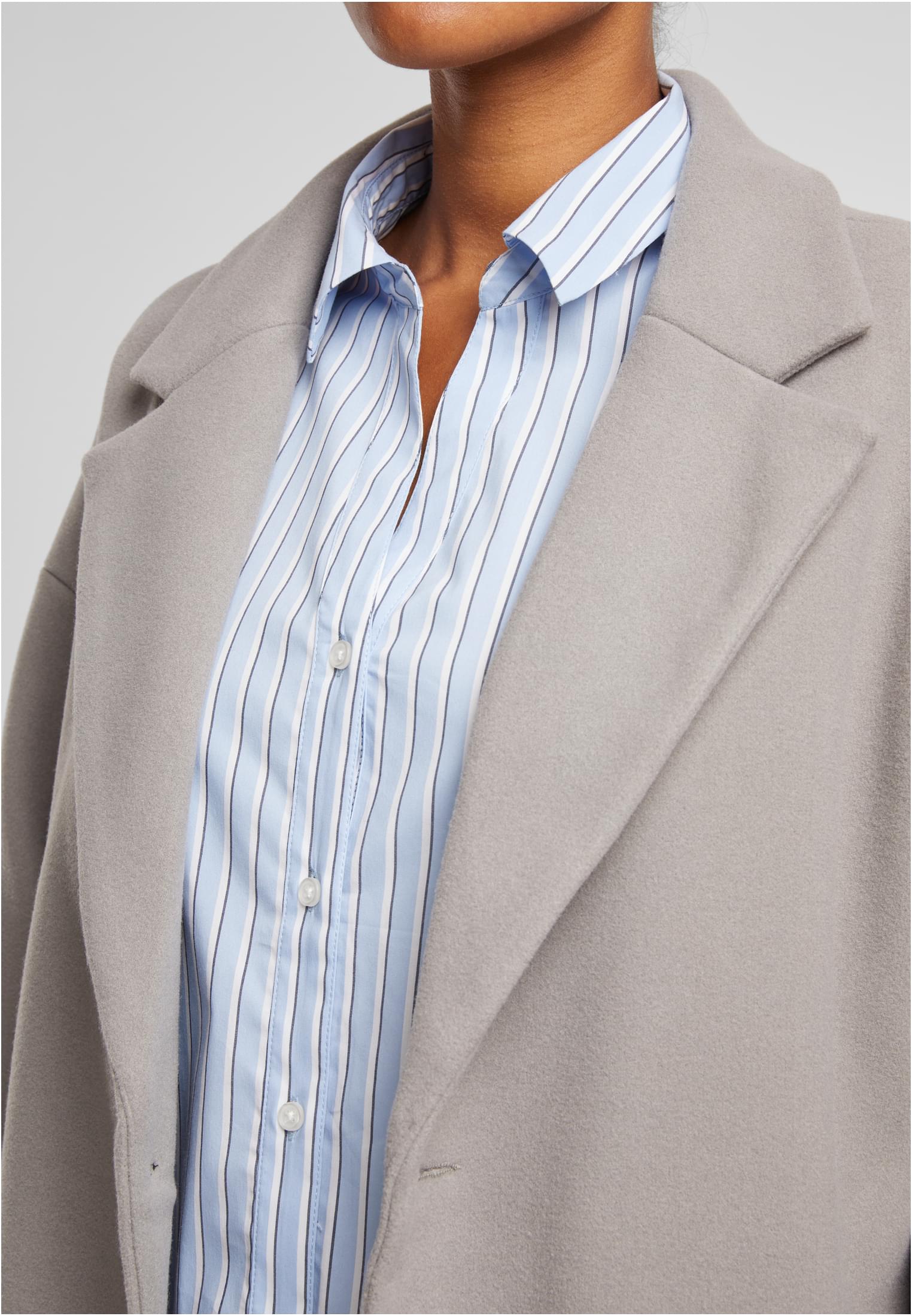 Urban Classics Blusa Oversized Striped powderblue/white