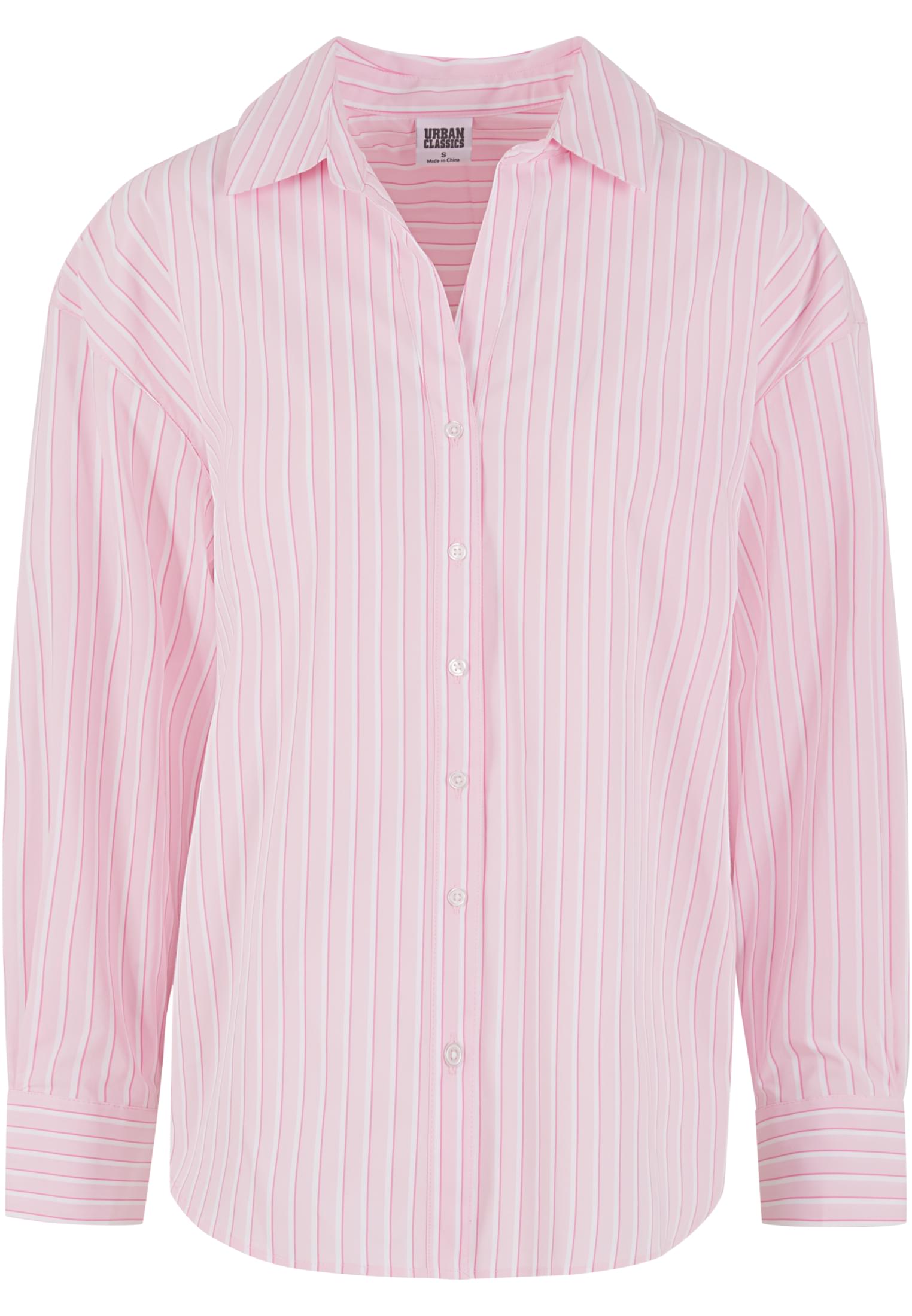 Urban Classics Blusa Oversized Striped softpink/white