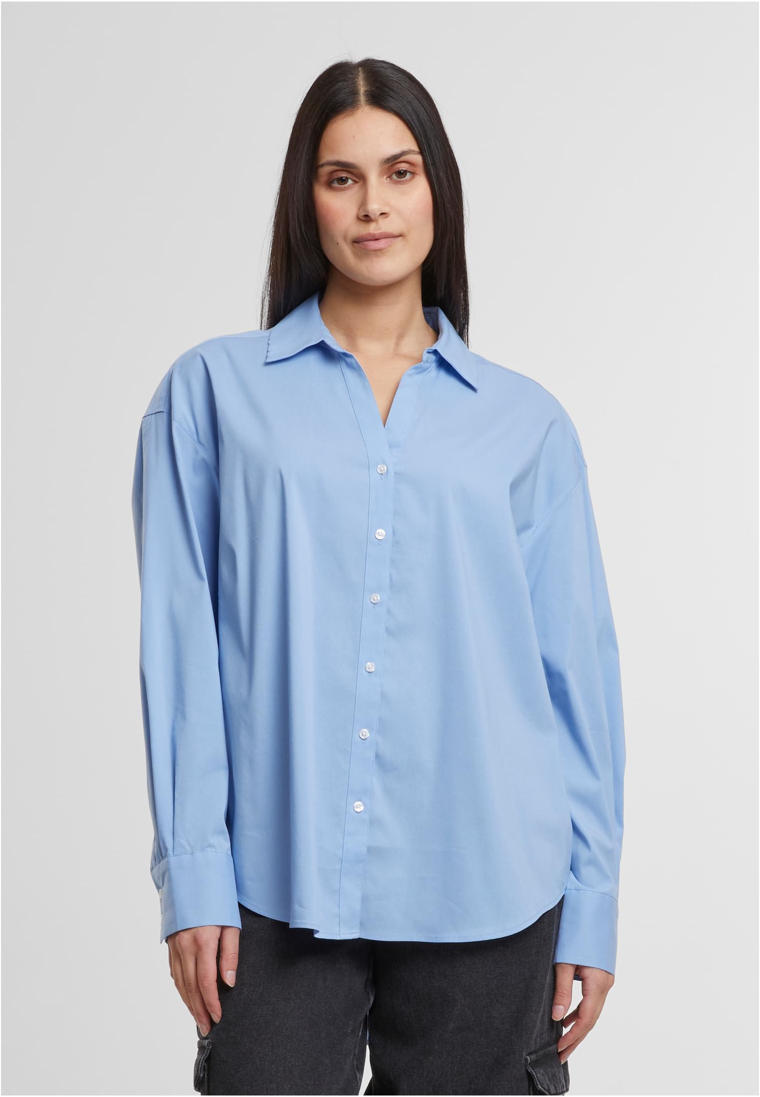 UC Ladies Blusa Oversized Cotton powderblue