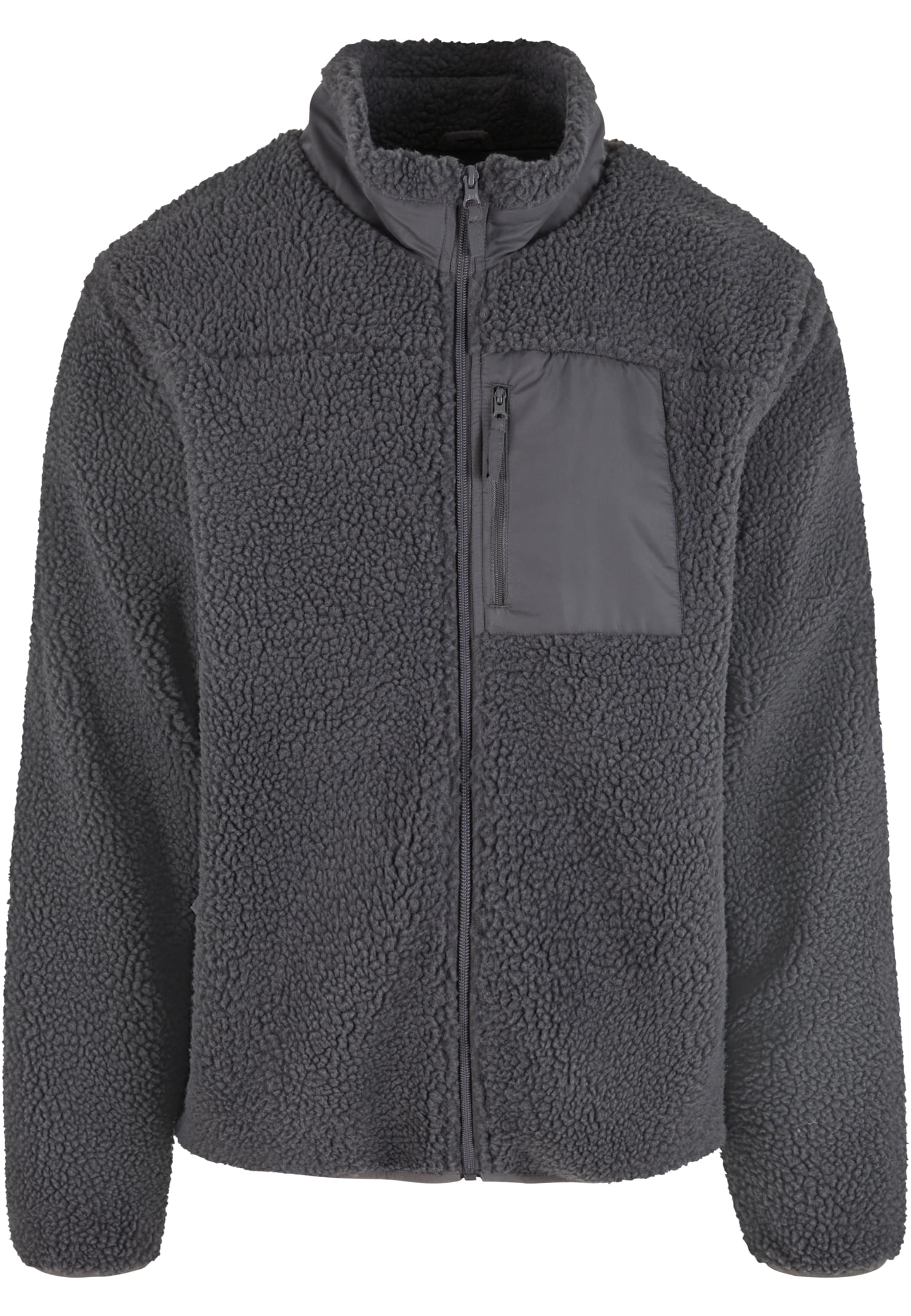UC Men Giacca Teddy With Stand Up Collar cloudgrey