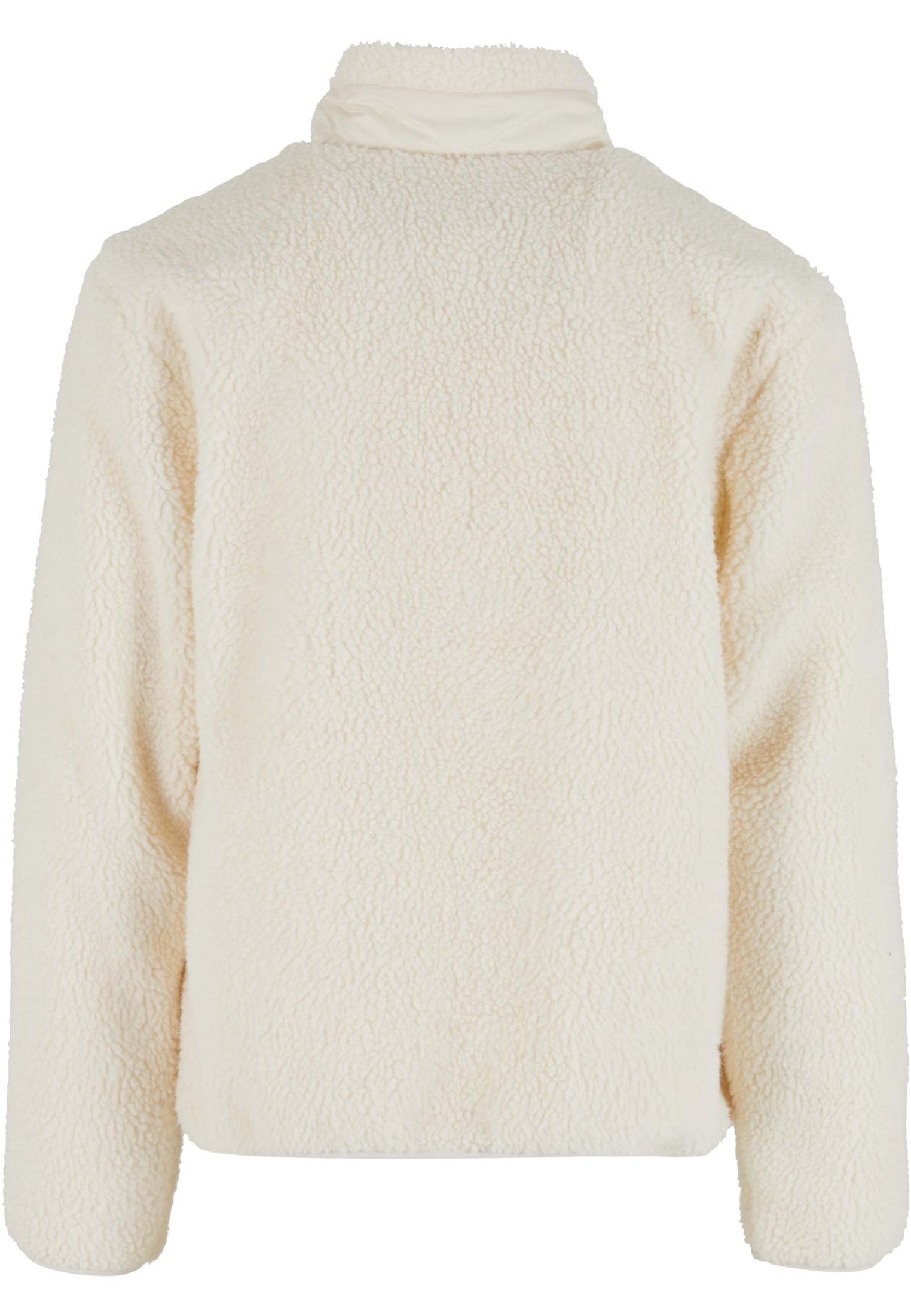 UC Men Giacca Teddy With Stand Up Collar whitesand