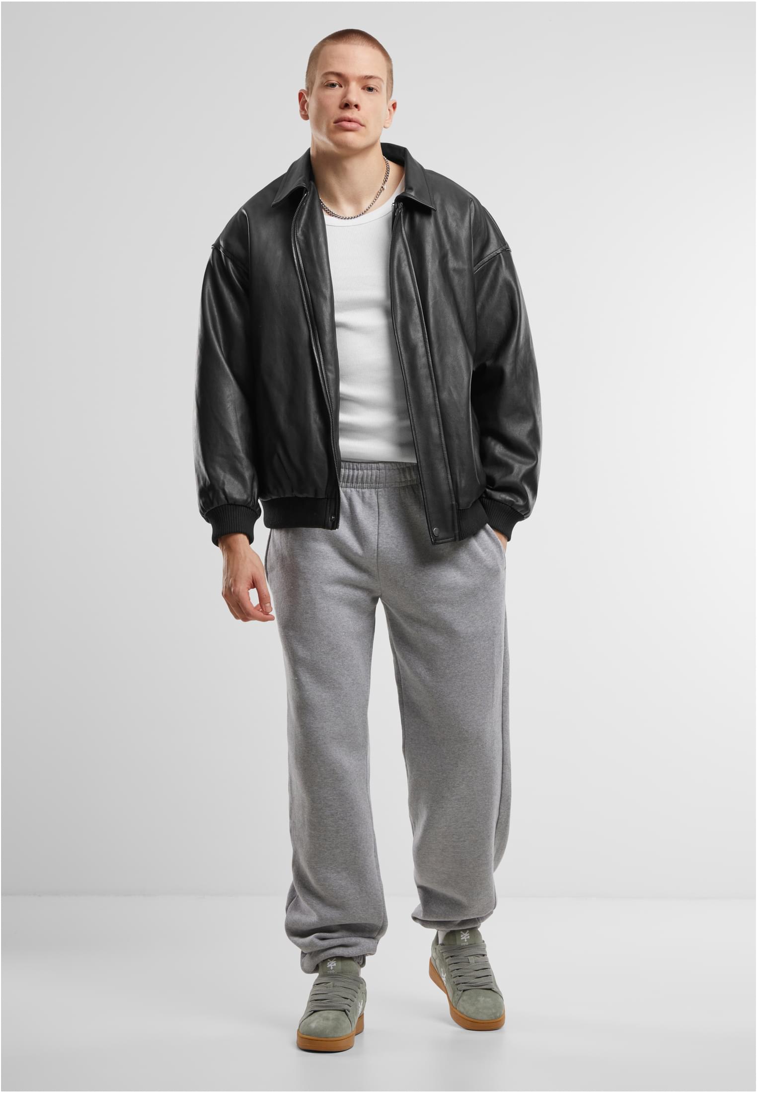 UC Men Pantaloni della tuta Basic Loose heathergrey