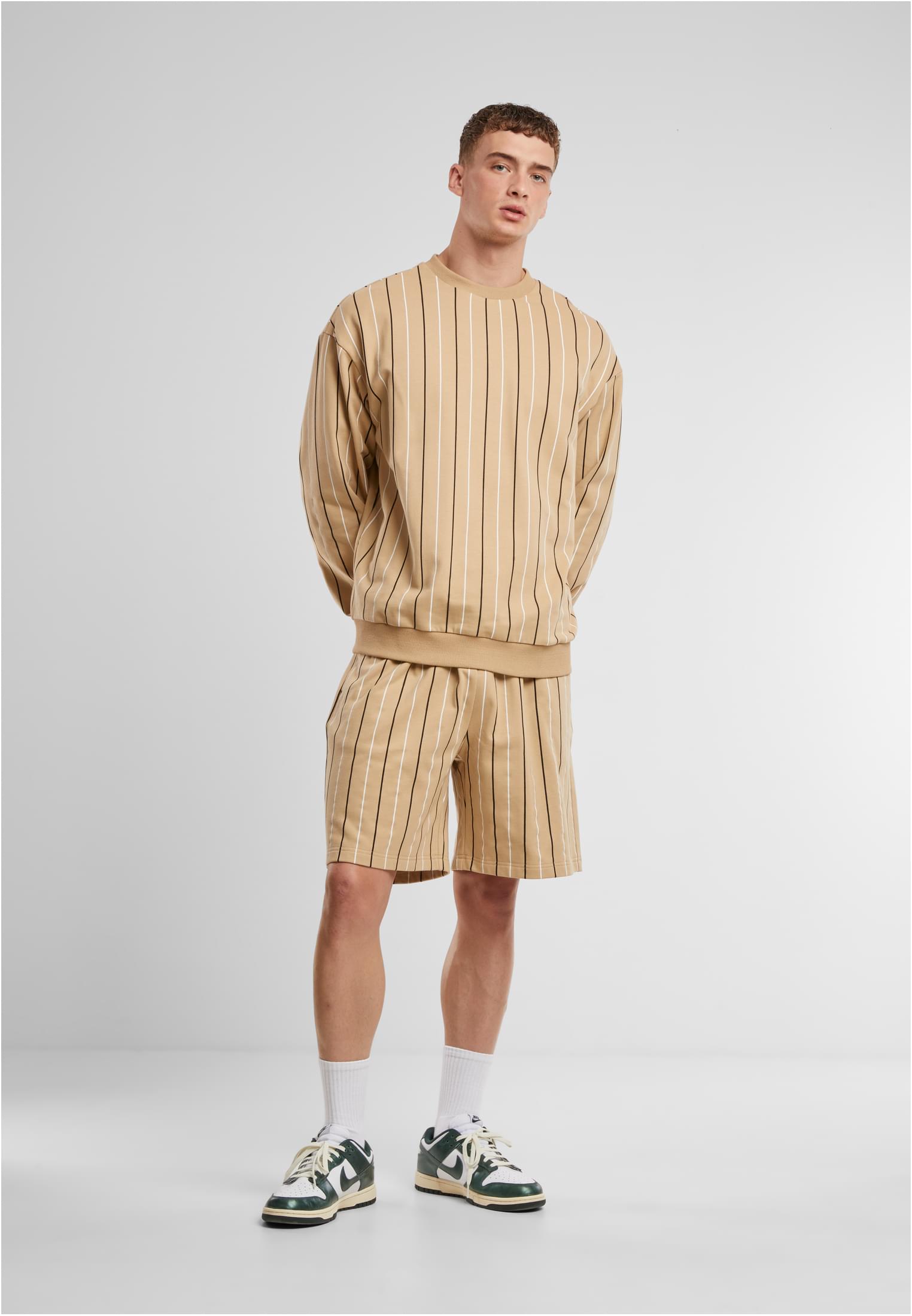 UC Men Pantaloncini Printed Pinstripe unionbeige/white/black