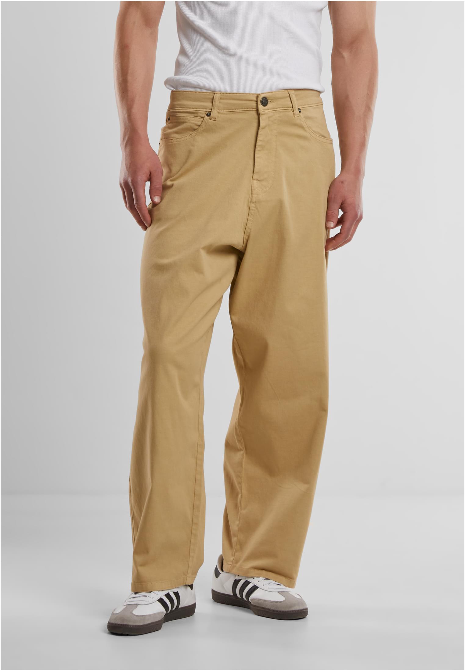 Urban Classics Pantaloni Tapered Twill Baggy unionbeige