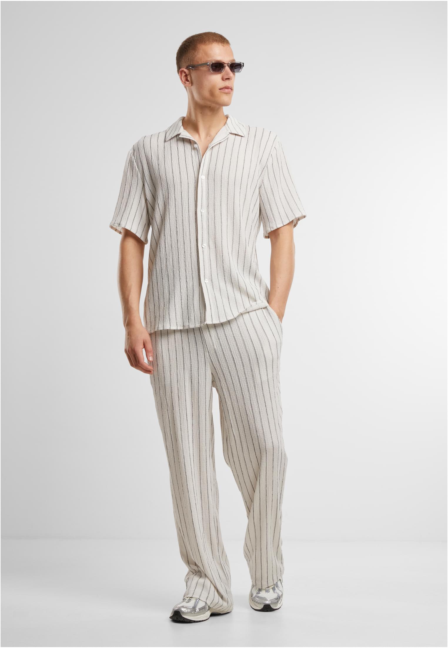 Urban Classics Pantaloni Striped Crinkle Resort