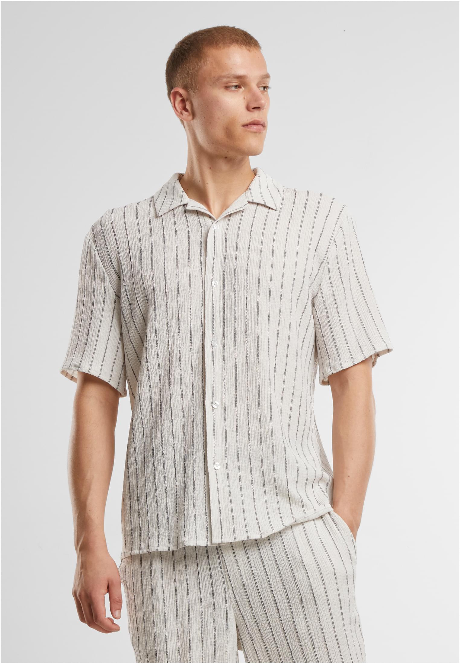Urban Classics Camicia Striped Crinkle
