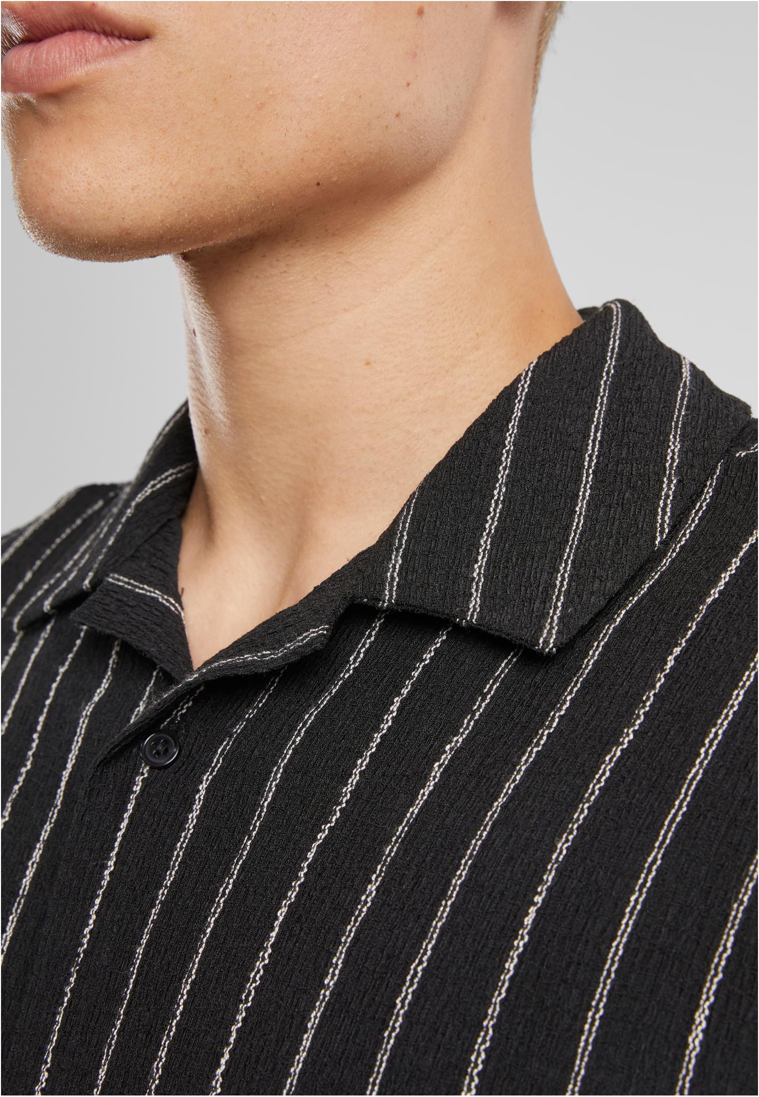 Urban Classics Camicia Striped Crinkle Resort