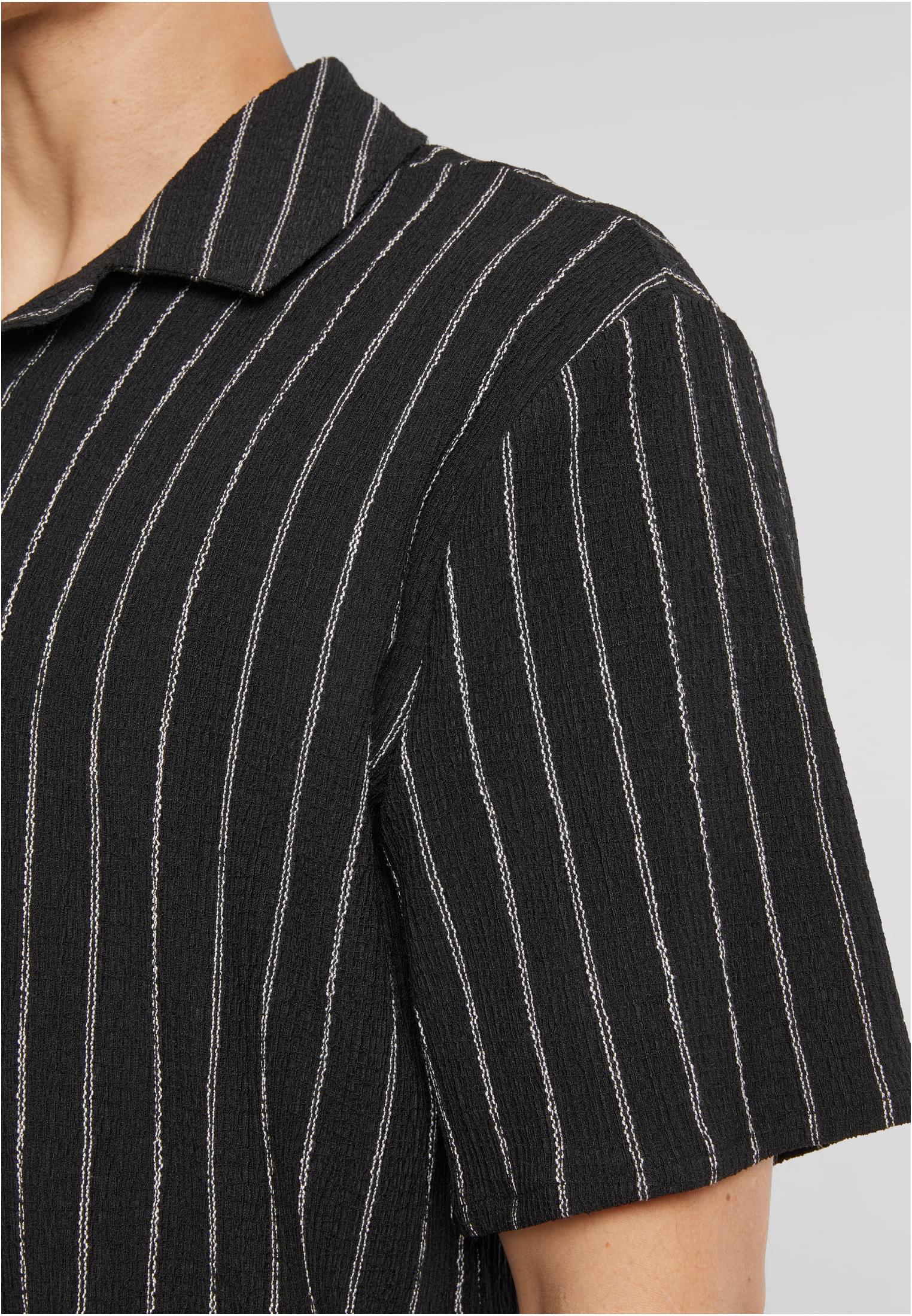 Urban Classics Camicia Striped Crinkle Resort
