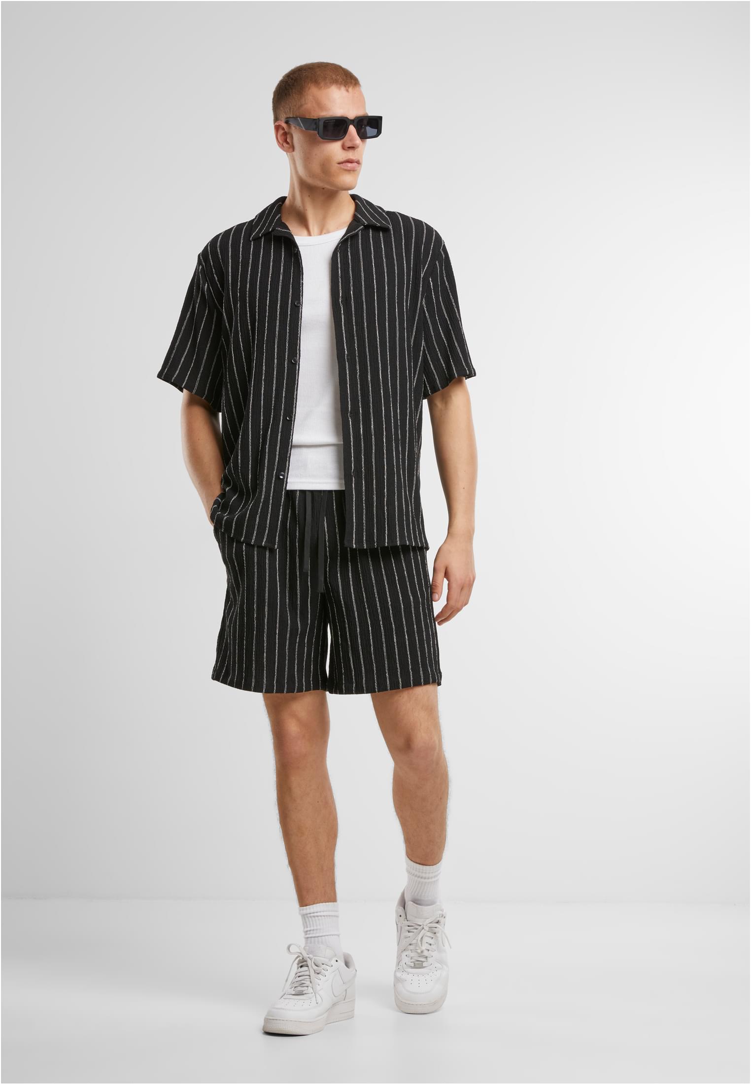 UC Men Pantaloncini Striped Crinkle Resort