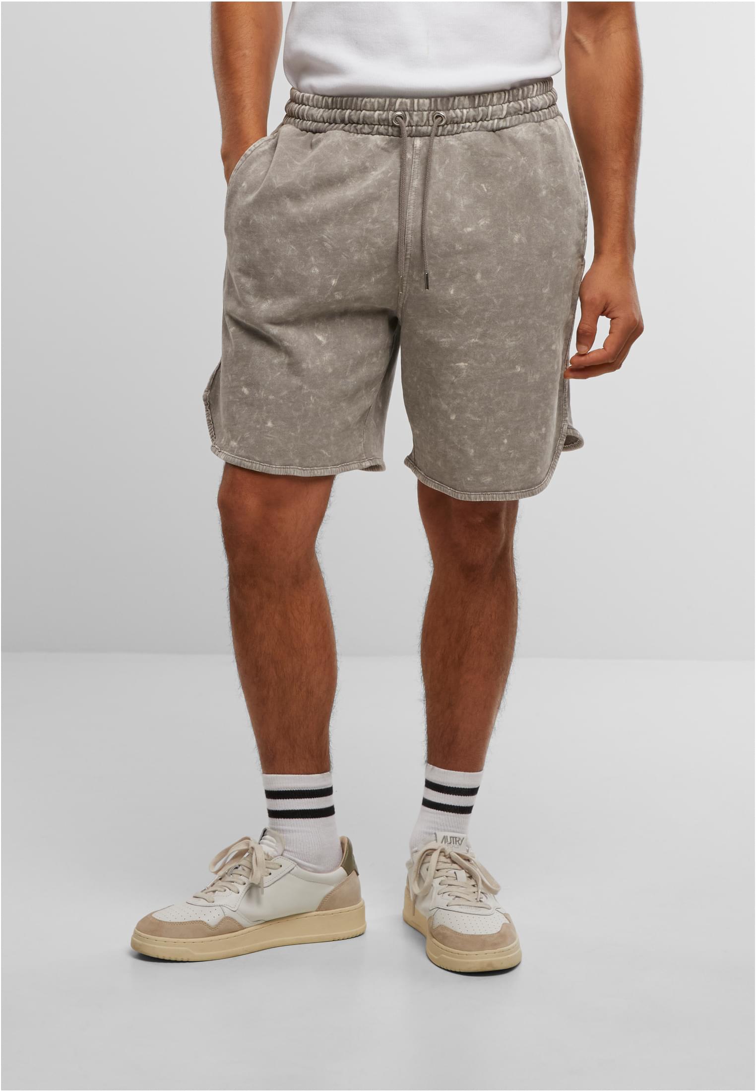 Urban Classics Pantaloncini Washed Piped steelgrey