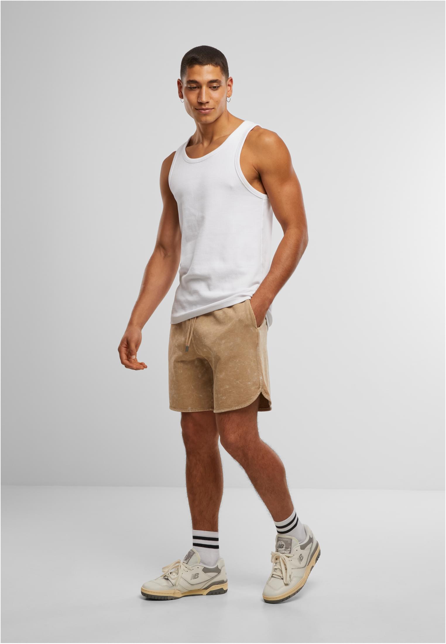 UC Men Pantaloncini Washed Piped unionbeige