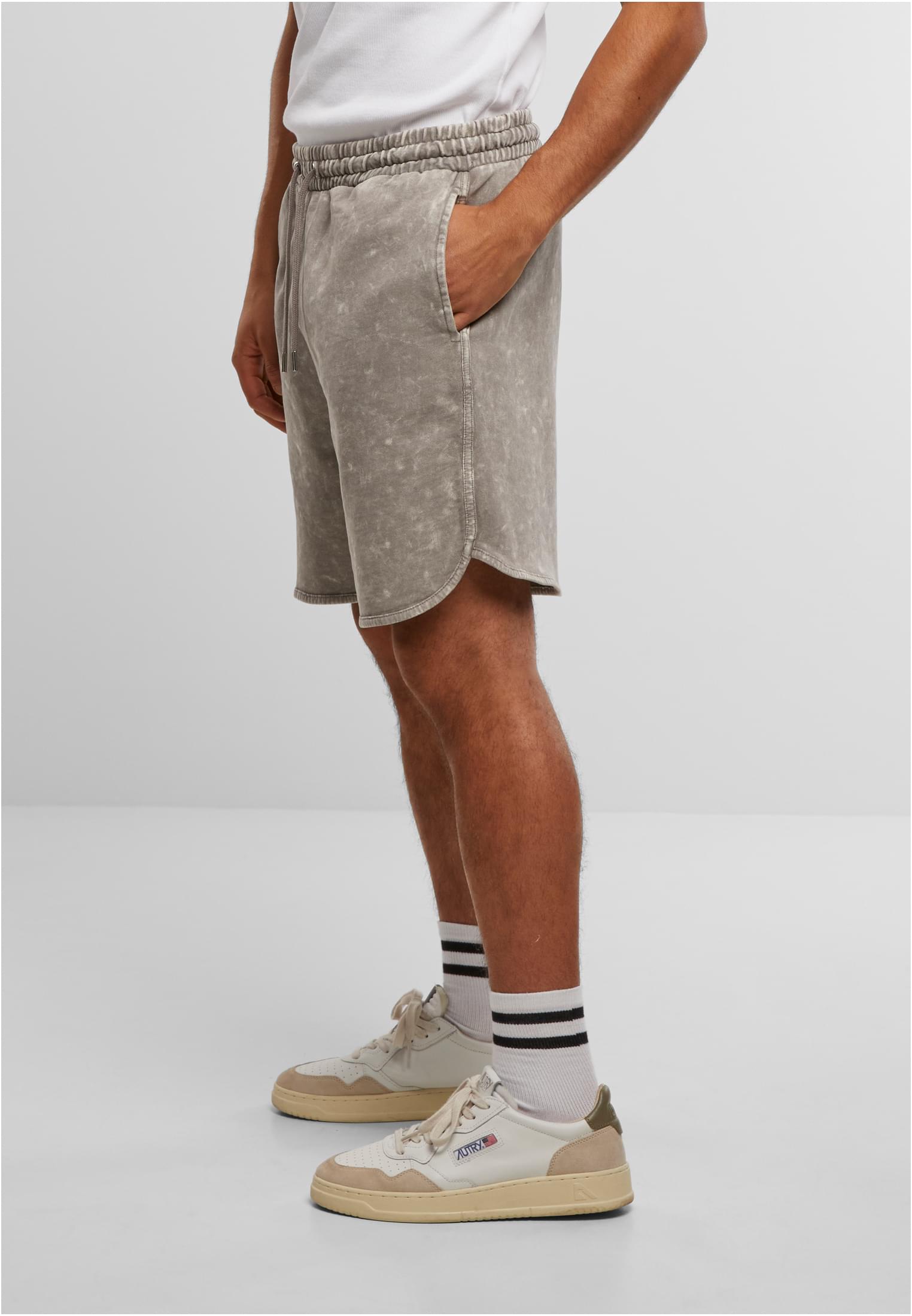 Urban Classics Pantaloncini Washed Piped steelgrey