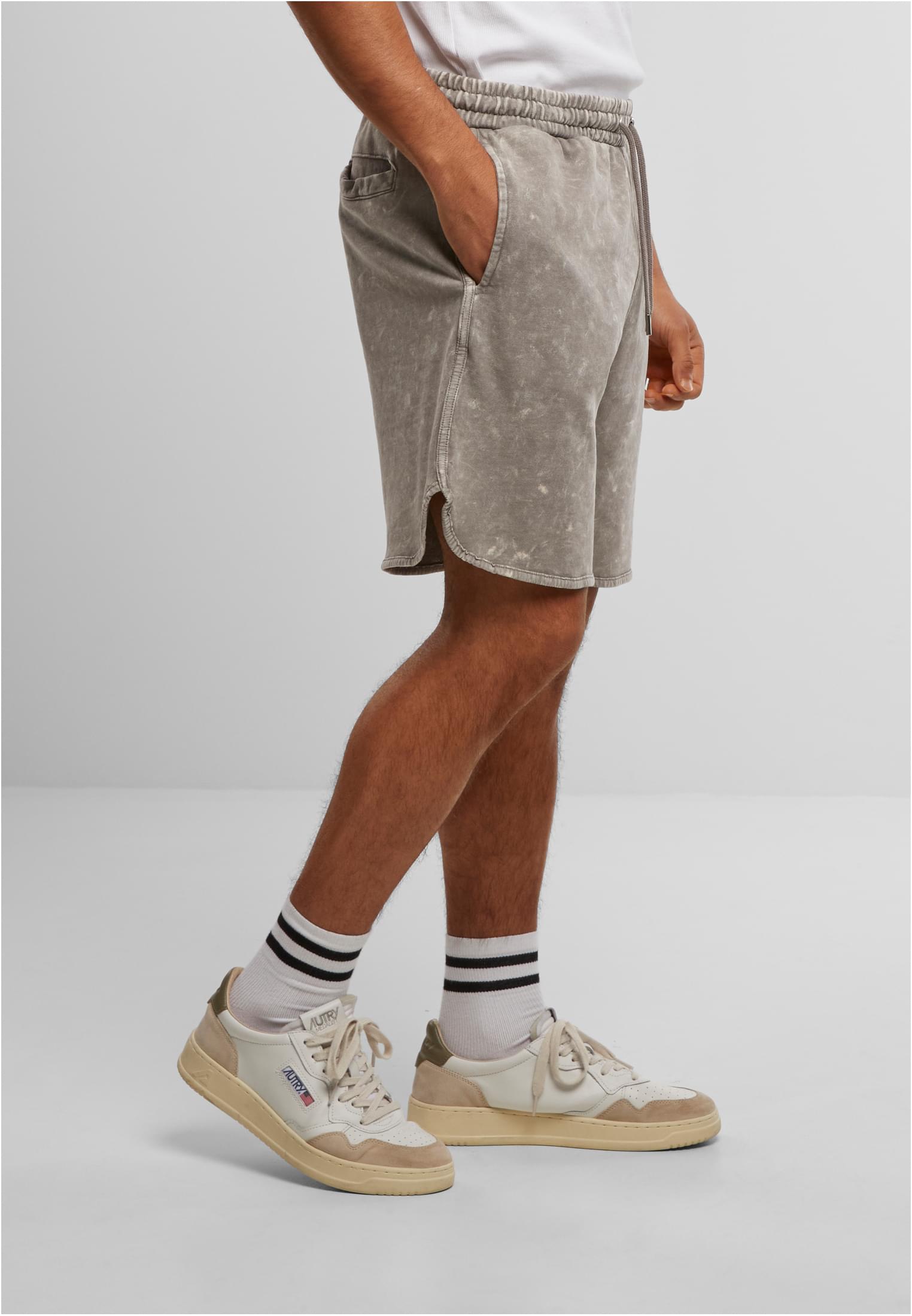 Urban Classics Pantaloncini Washed Piped steelgrey