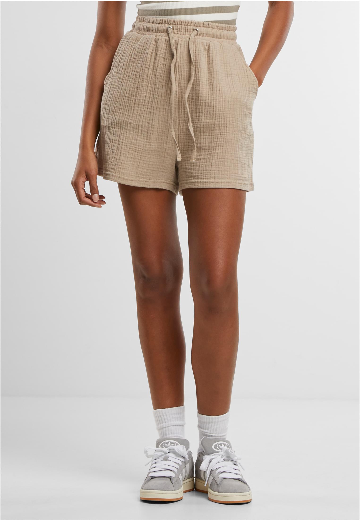 UC Ladies Pantaloncini Musselin chalkdust