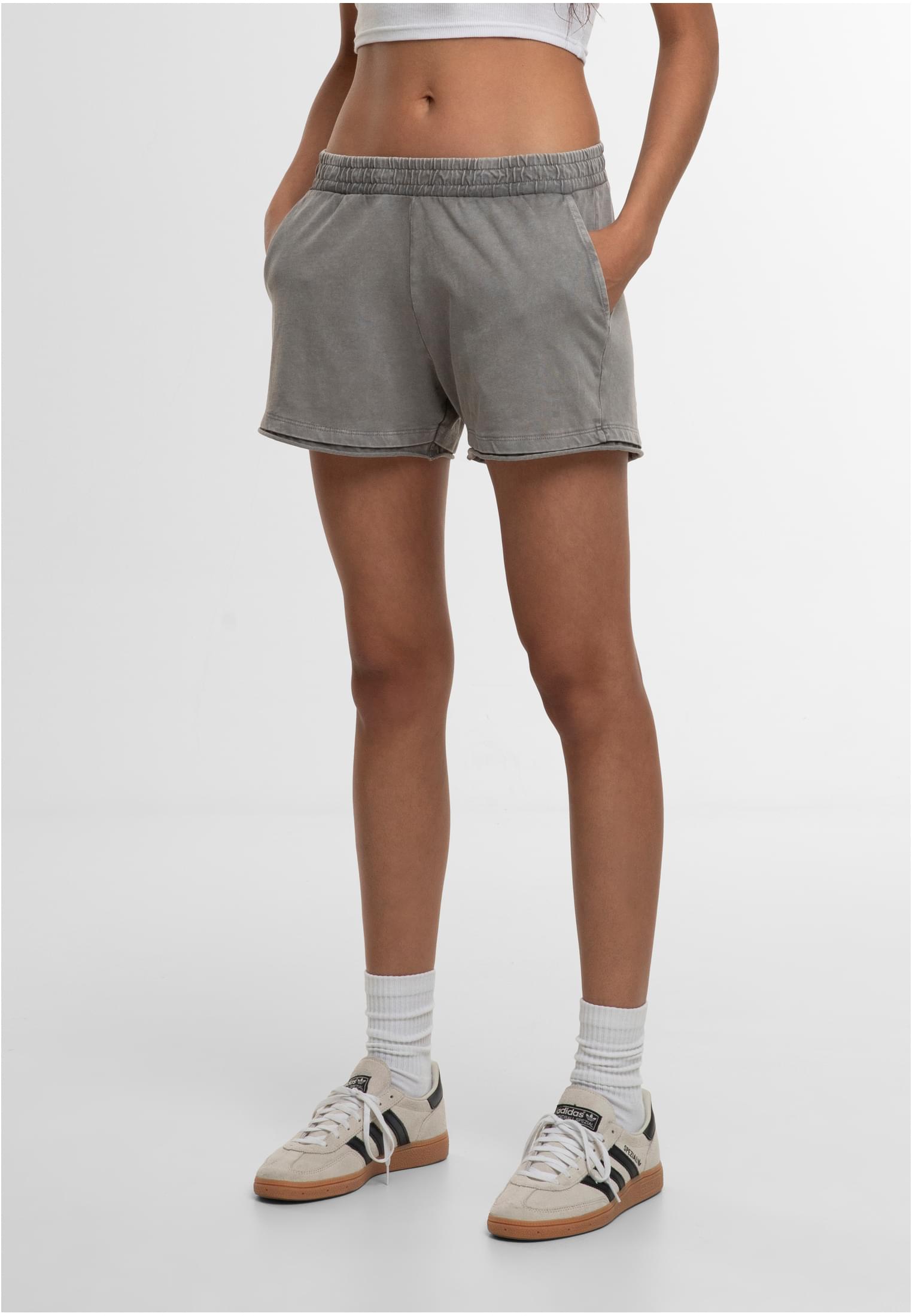 Urban Classics Pantaloncini Washed steelgrey