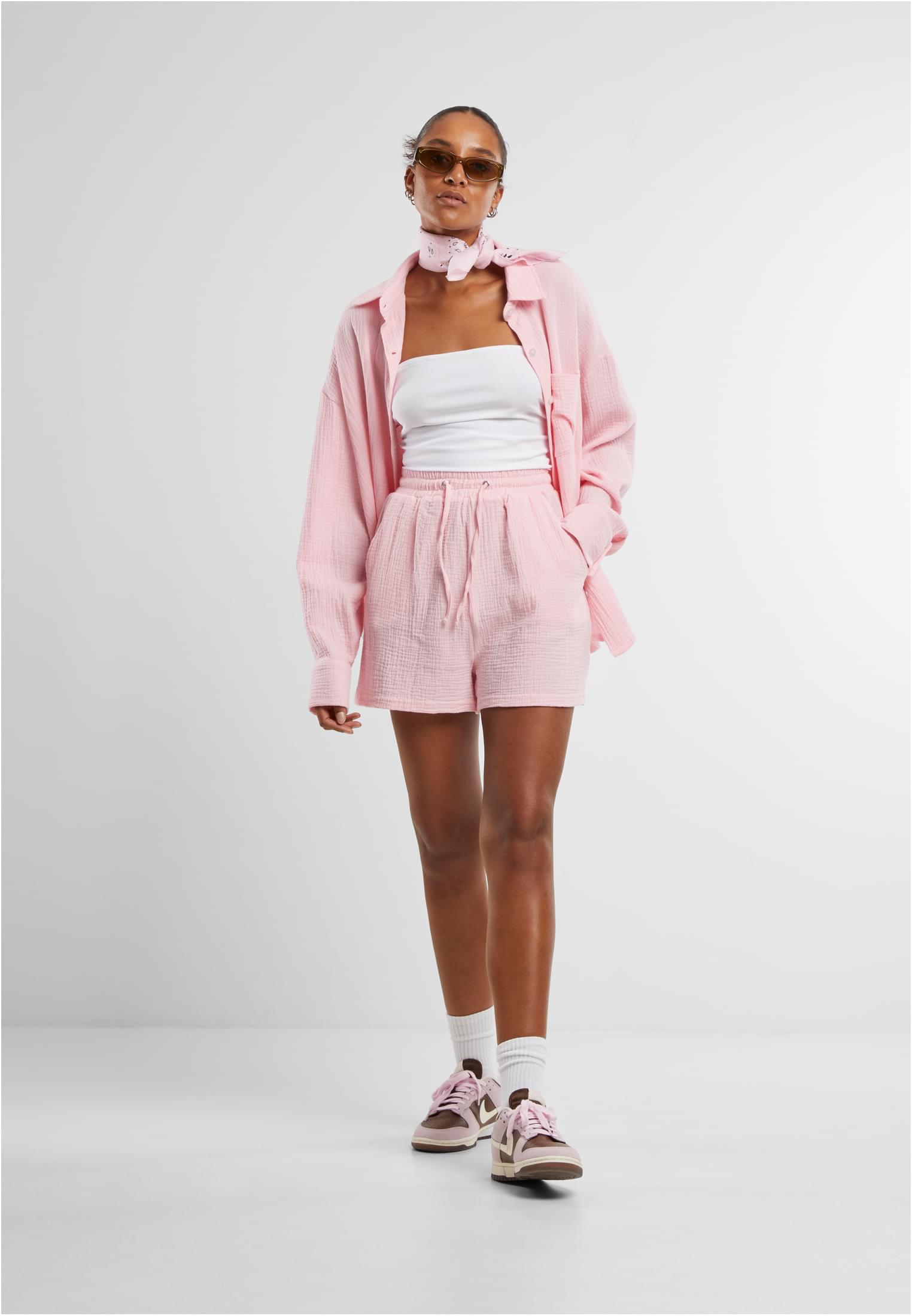 Urban Classics Blusa Oversized Musselin blushedrose