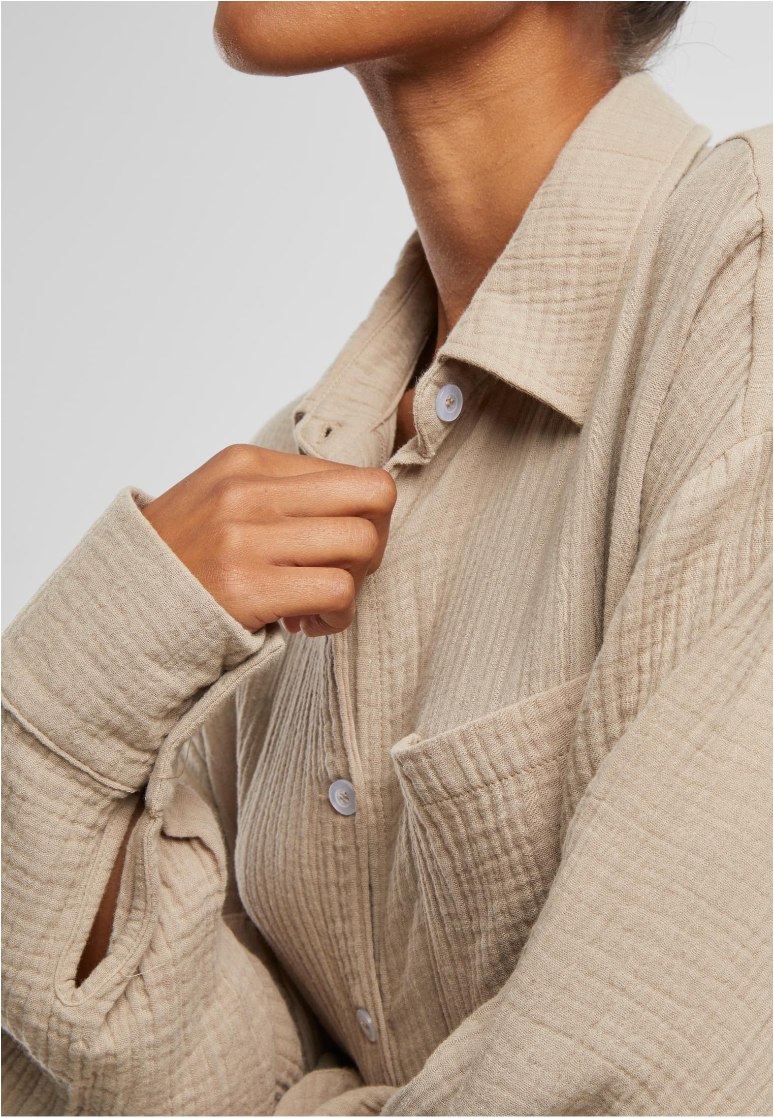 Urban Classics Blusa Oversized Musselin chalkdust